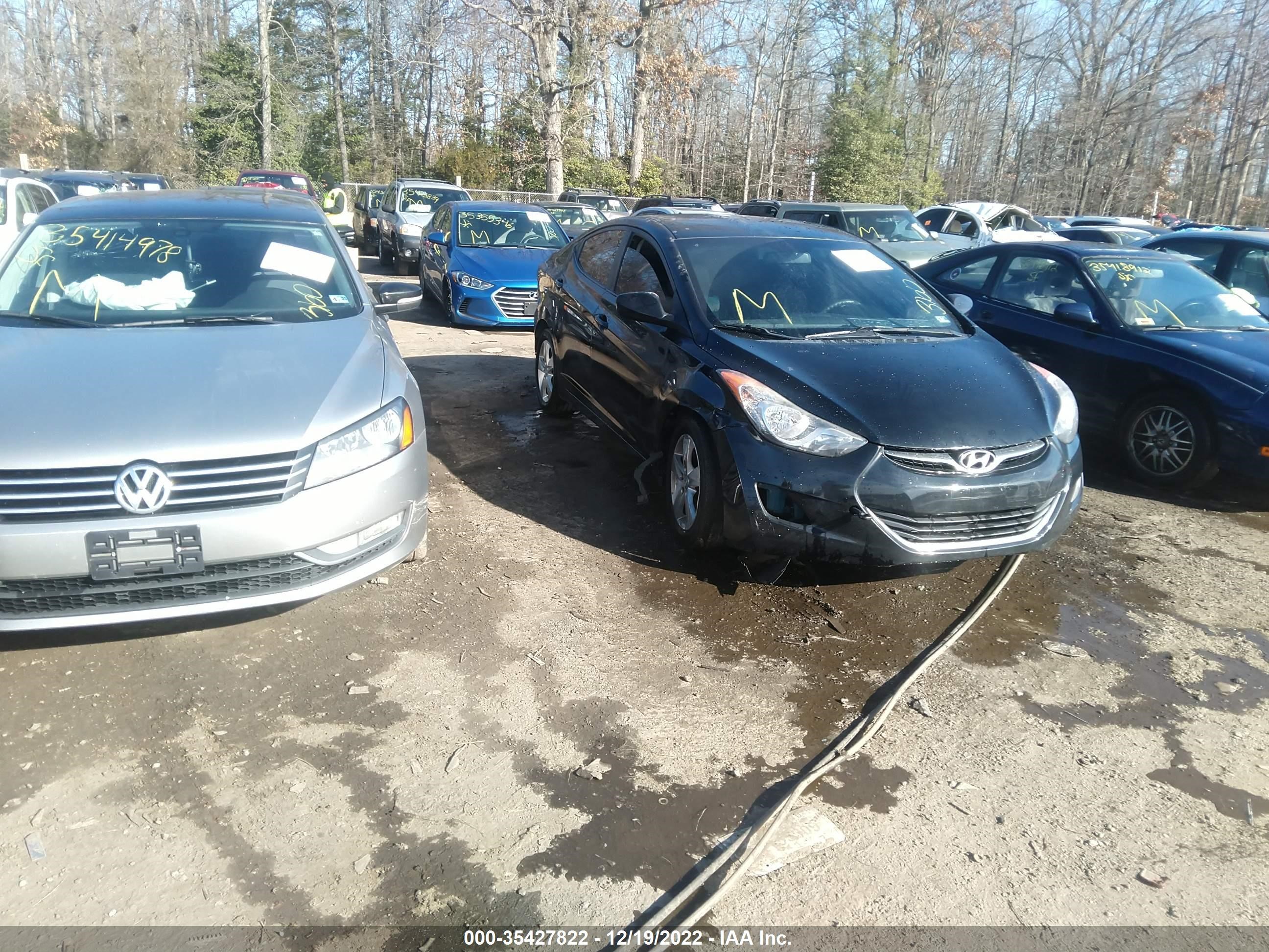 hyundai elantra 2012 kmhdh4ae7cu331470