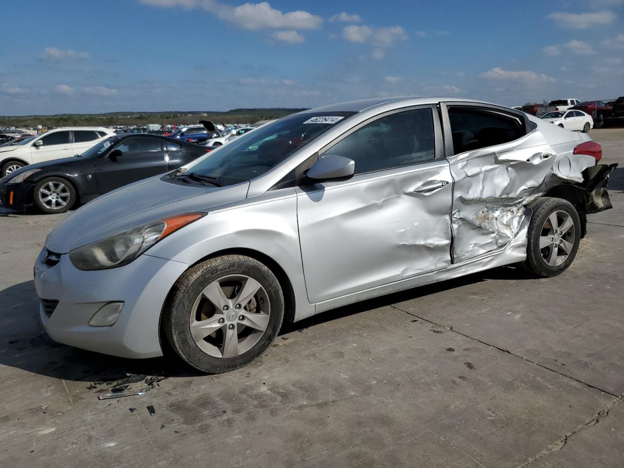 hyundai elantra 2012 kmhdh4ae8cu271960