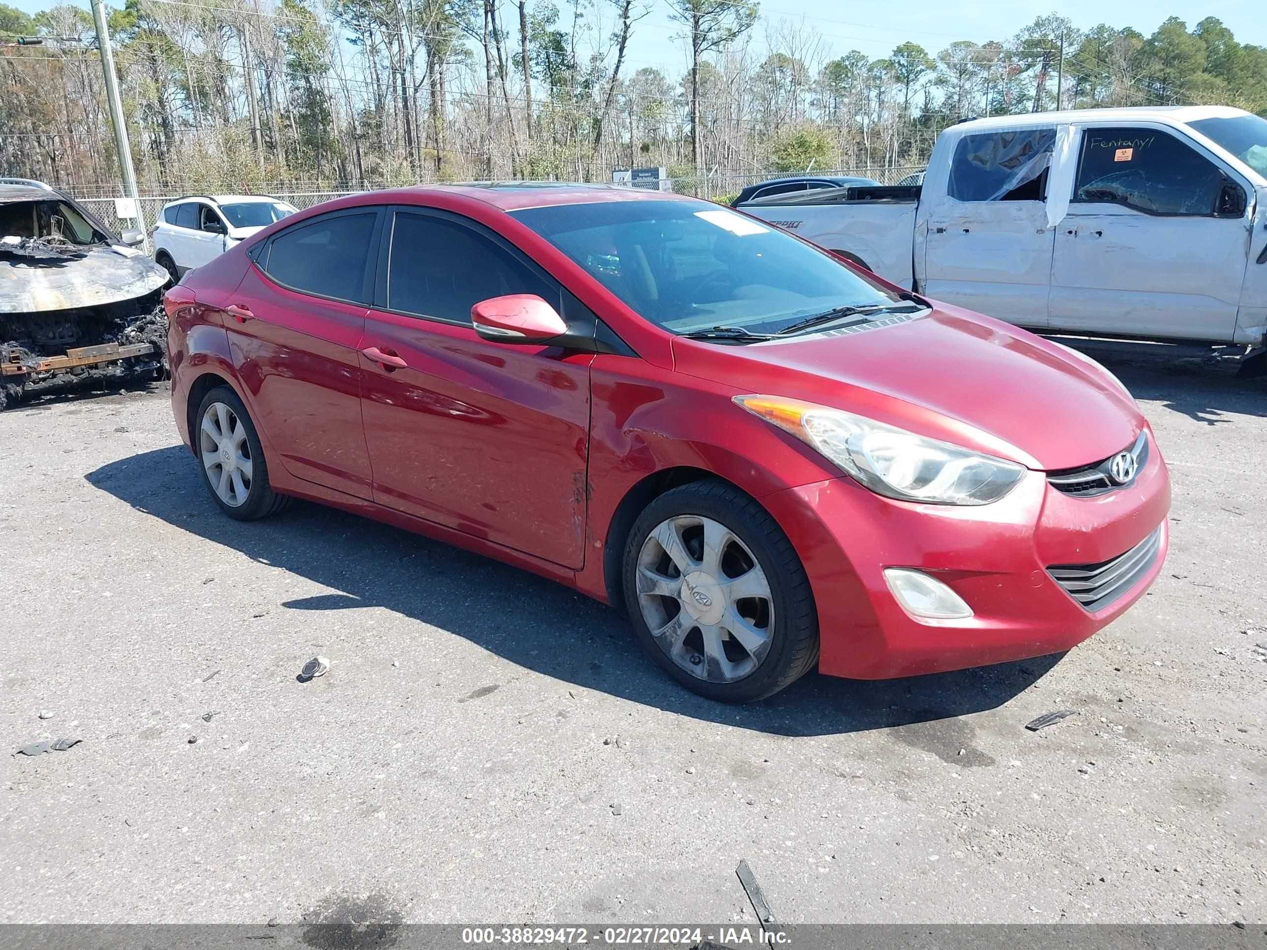 hyundai elantra 2012 kmhdh4ae9cu340879