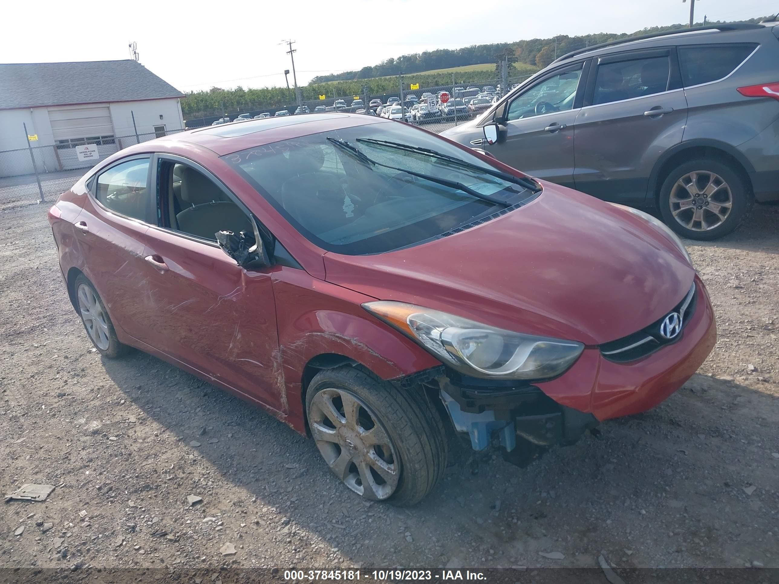 hyundai elantra 2013 kmhdh4ae9du566616