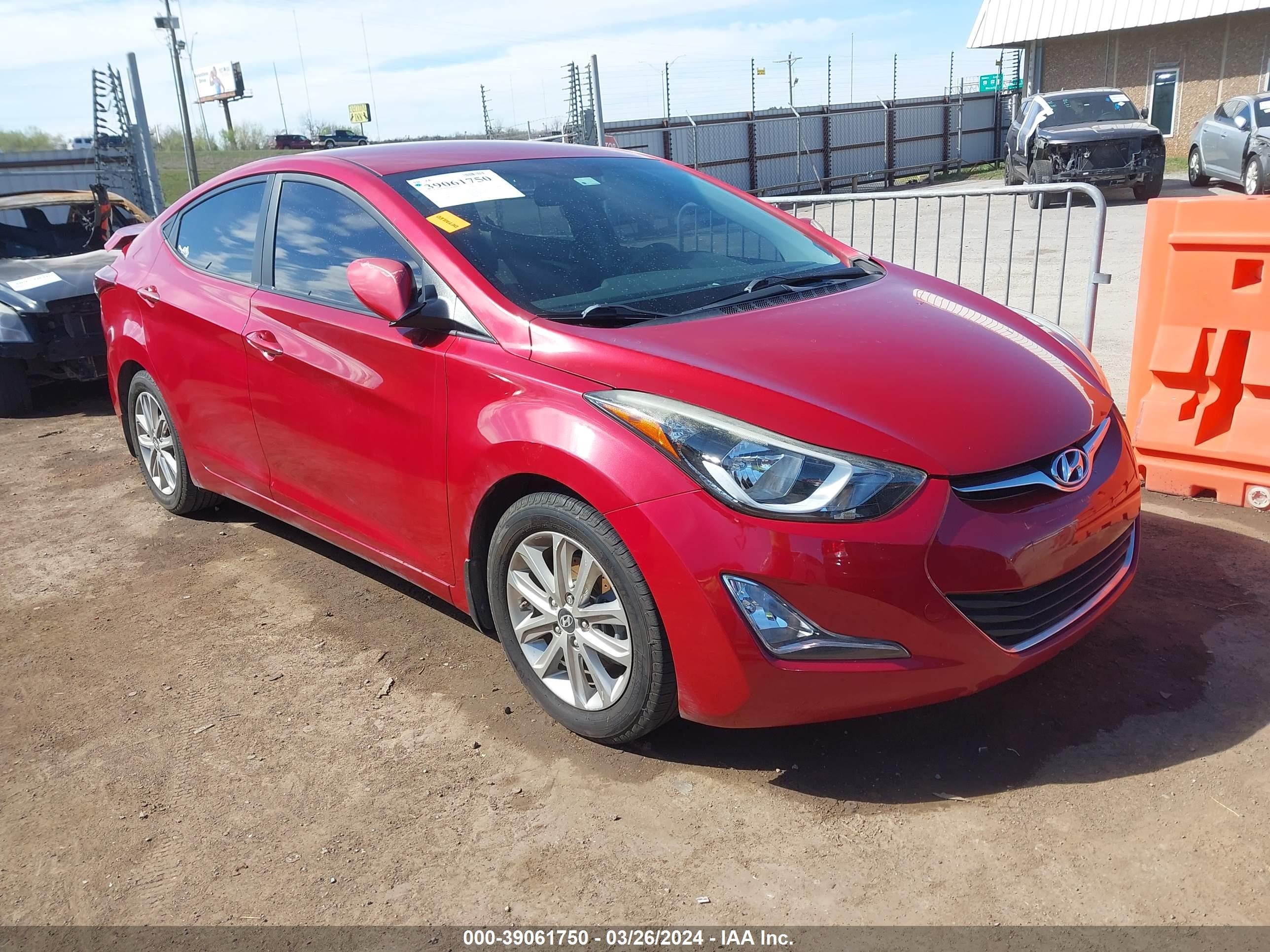 hyundai elantra 2016 kmhdh4ae9gu543535