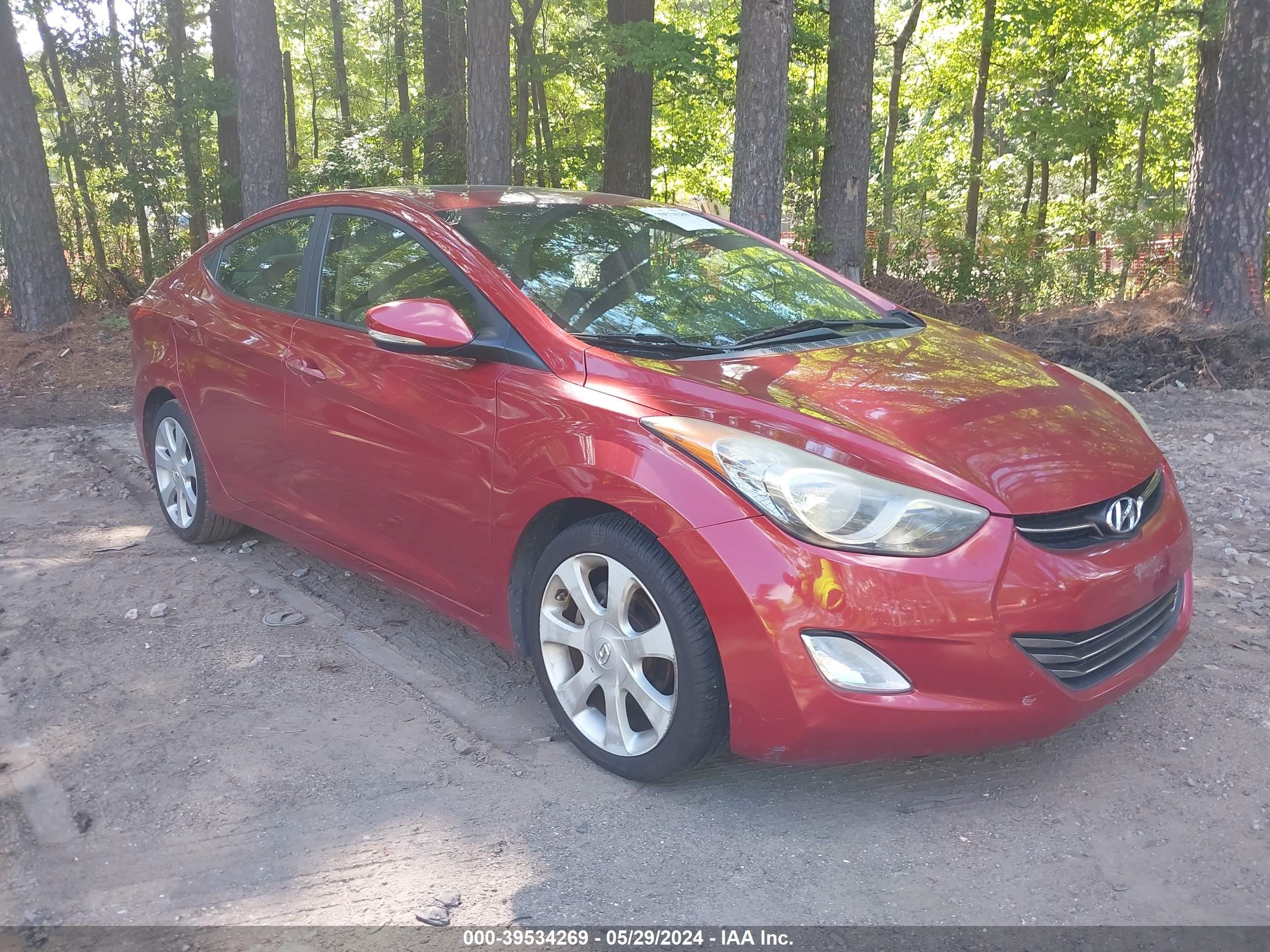 hyundai elantra 2012 kmhdh4aexcu300911