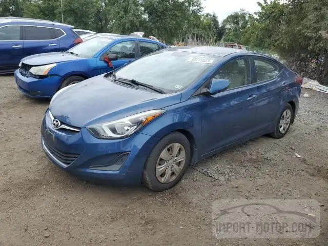 hyundai elantra 2016 kmhdh4aexgu524802