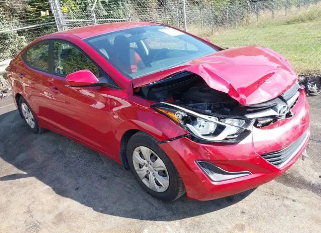 hyundai elantra 2016 kmhdh4aexgu545777