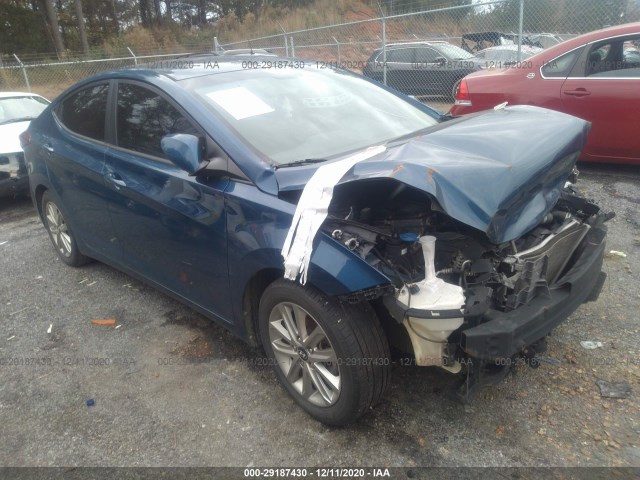 hyundai elantra 2016 kmhdh4aexgu598771