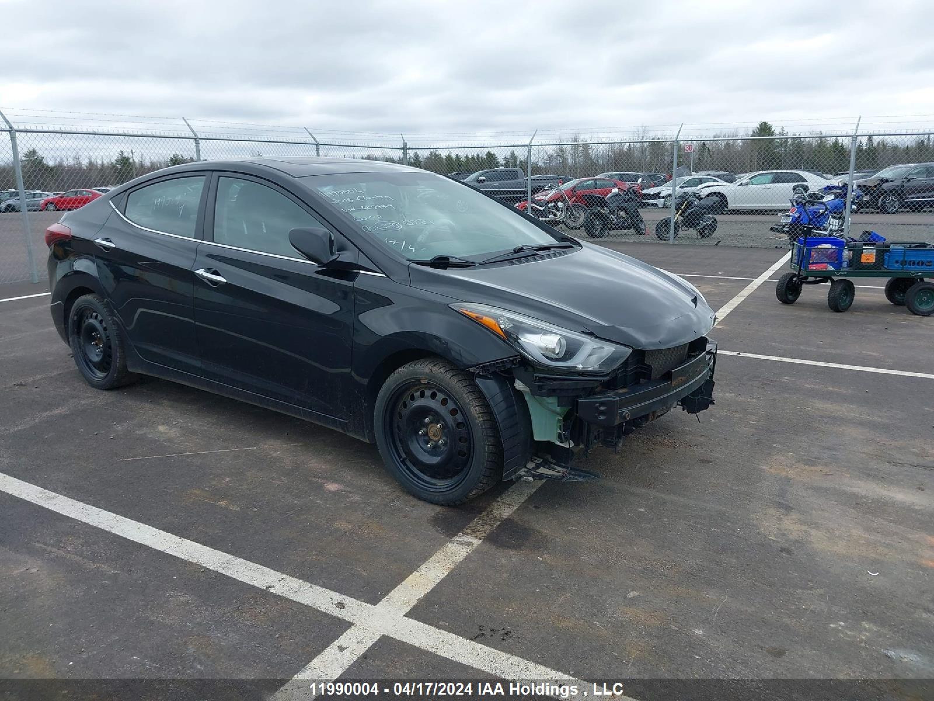 hyundai elantra 2016 kmhdh4ah3gu485979