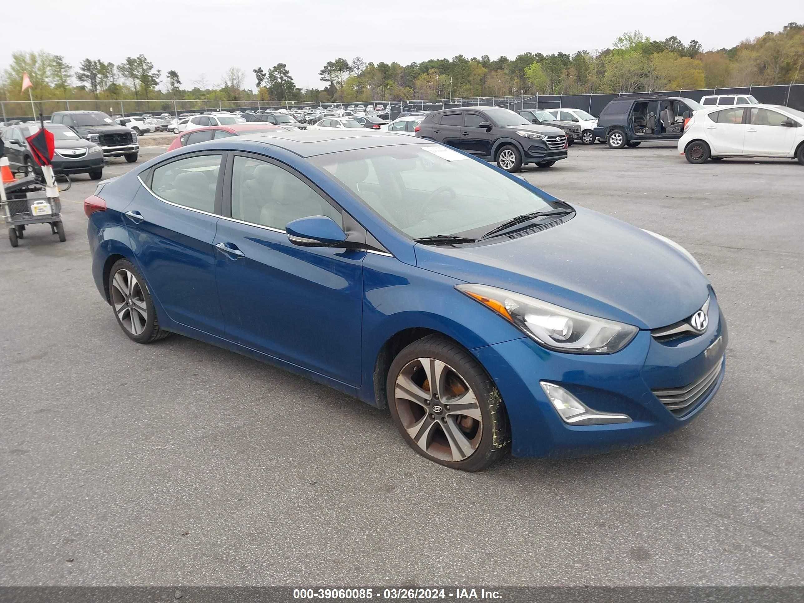 hyundai elantra 2015 kmhdh4ah4fu231941