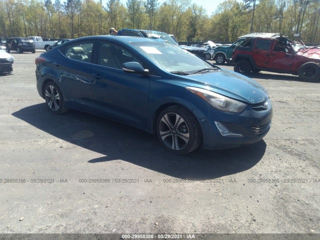 hyundai elantra 2014 kmhdh4ah6eu034235