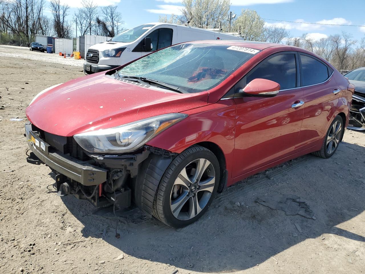 hyundai elantra 2016 kmhdh4ah9gu534750