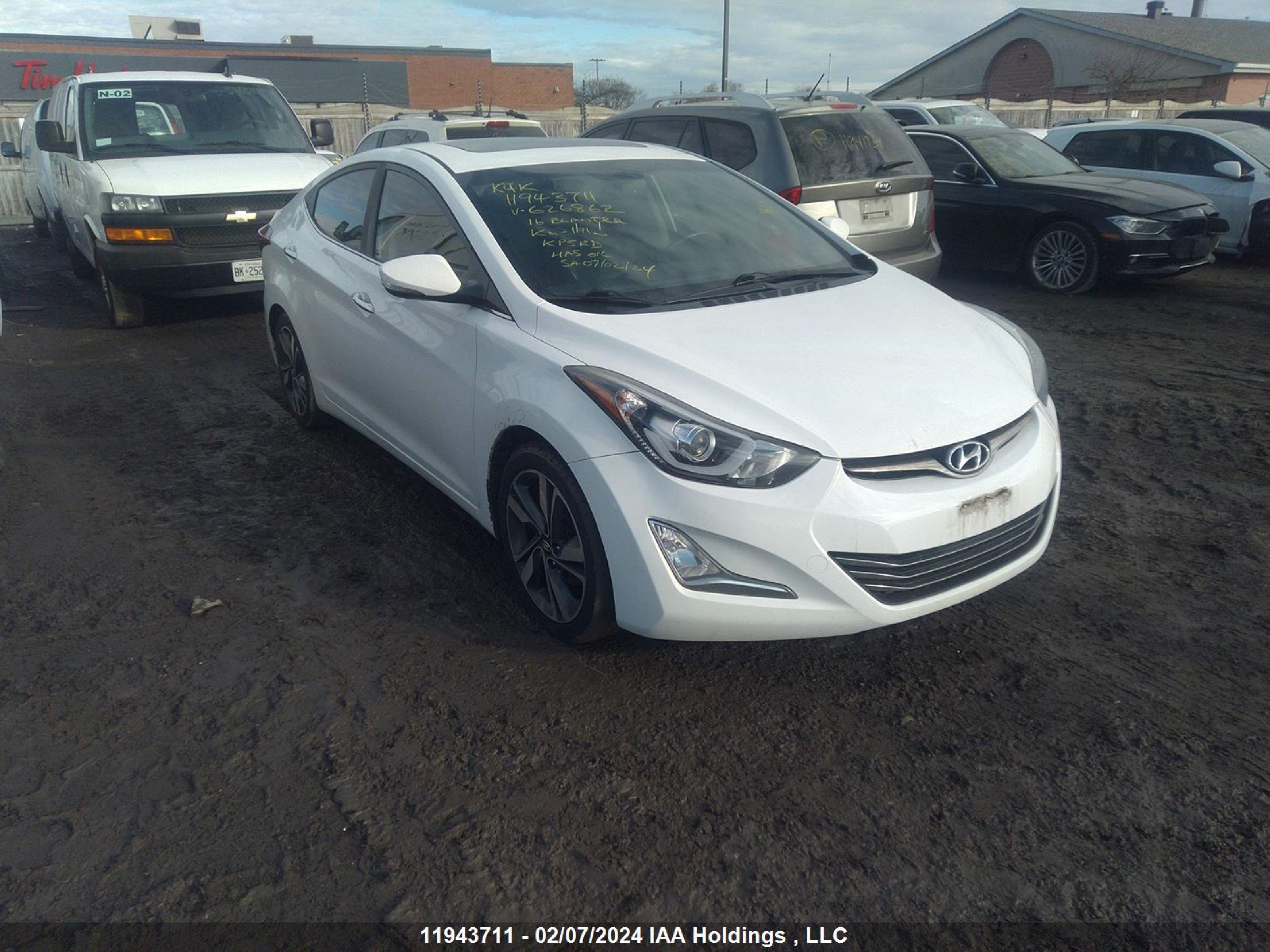 hyundai elantra 2016 kmhdh4ah9gu626862