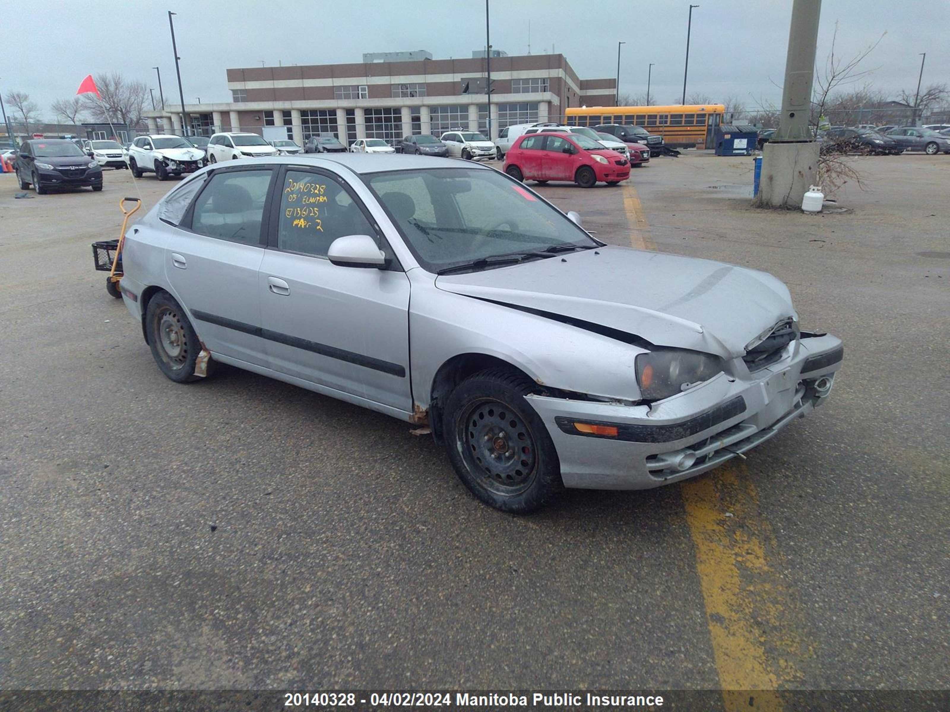 hyundai elantra 2005 kmhdm55d45u136125