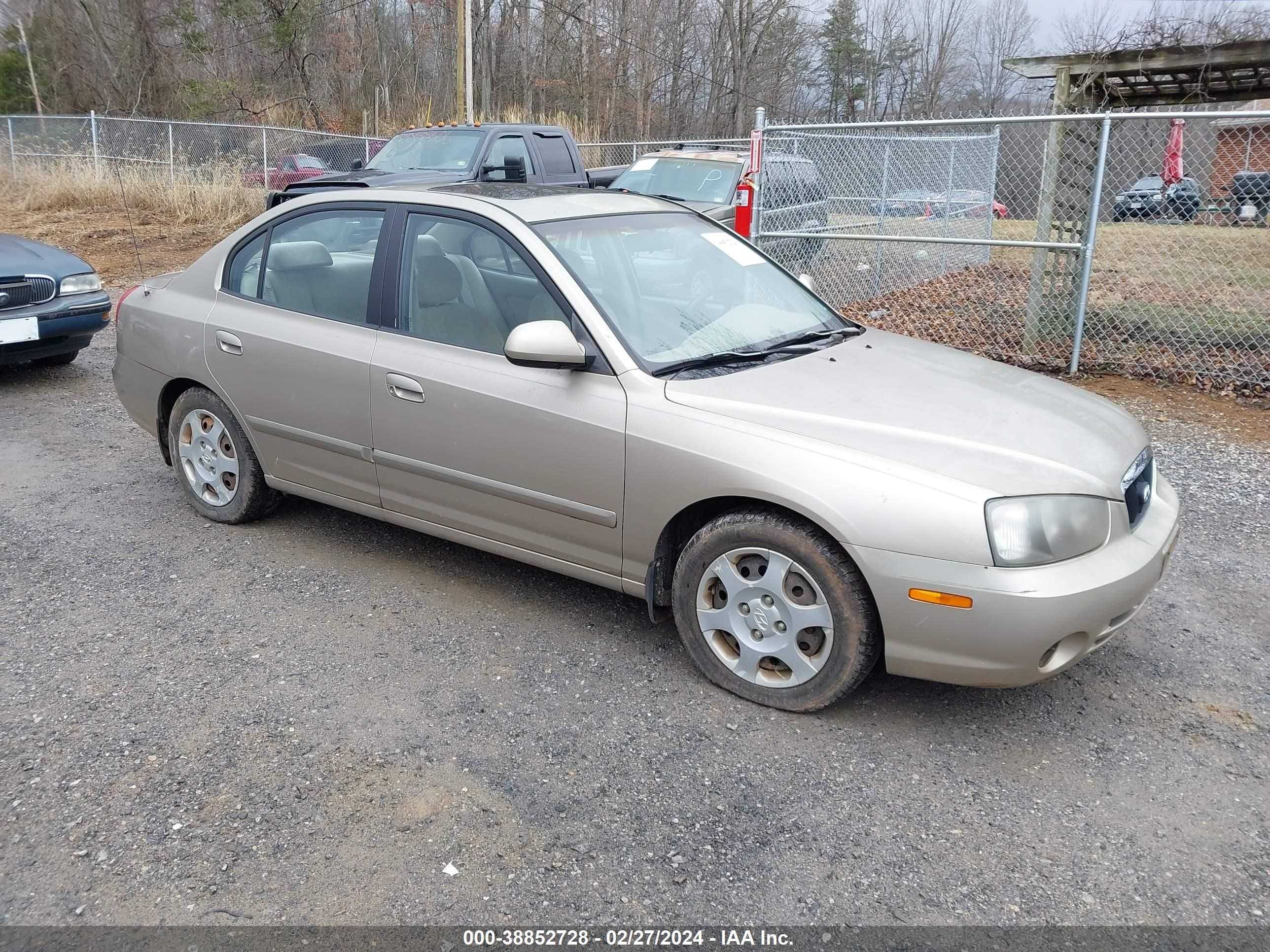 hyundai elantra 2003 kmhdn45d03u641275