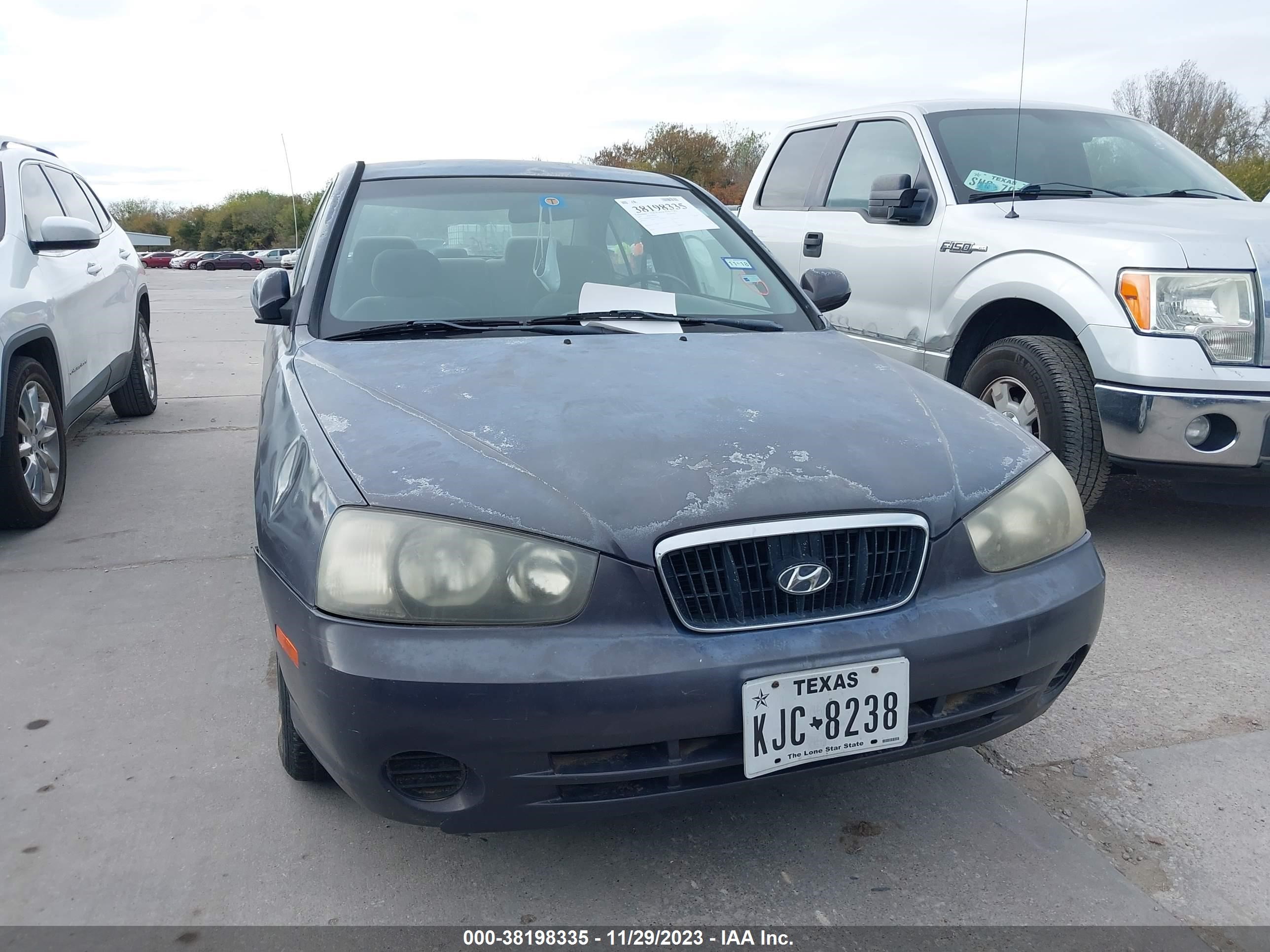 hyundai elantra 2003 kmhdn45d23u487801