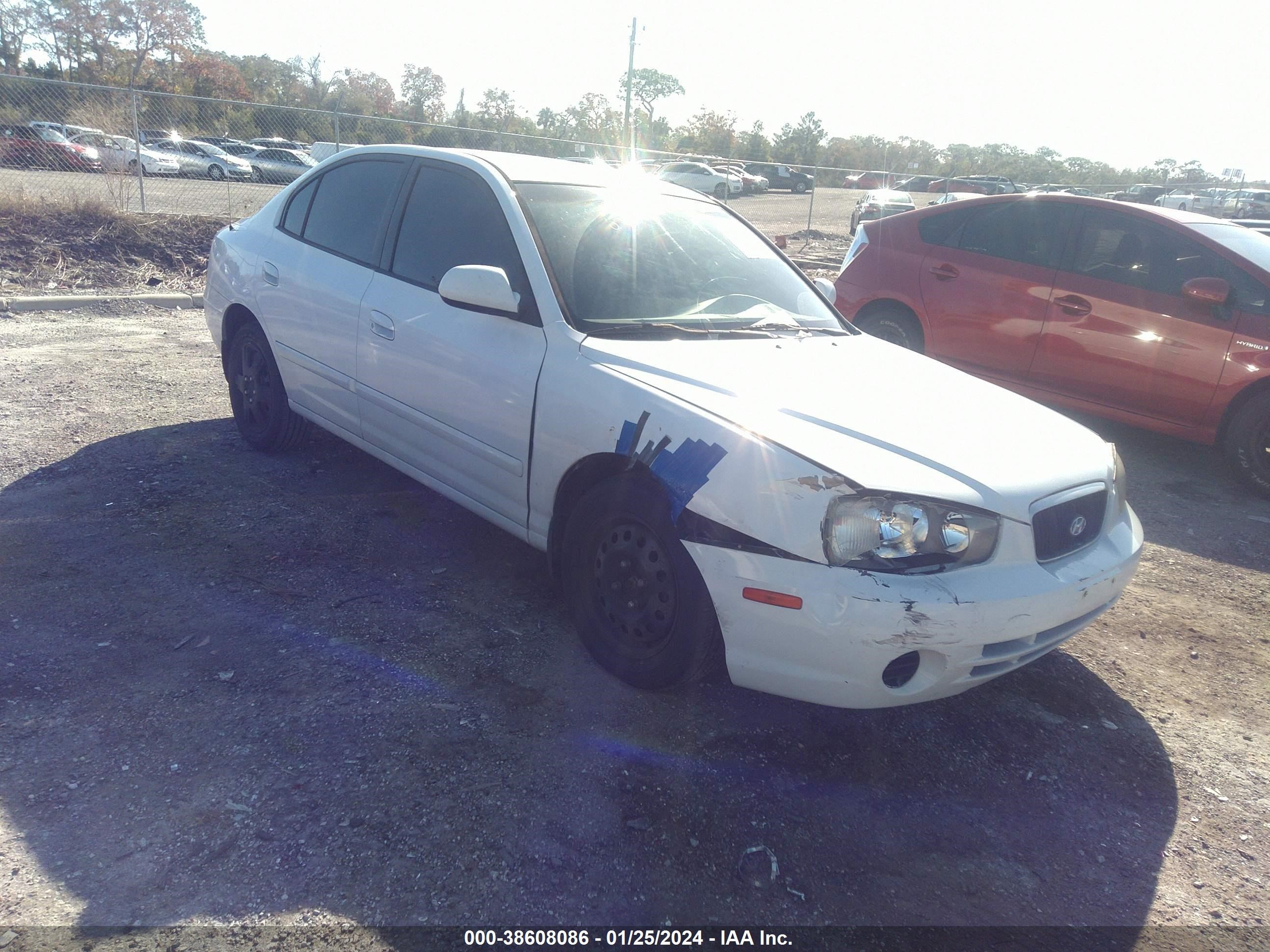 hyundai elantra 2003 kmhdn45d43u541468