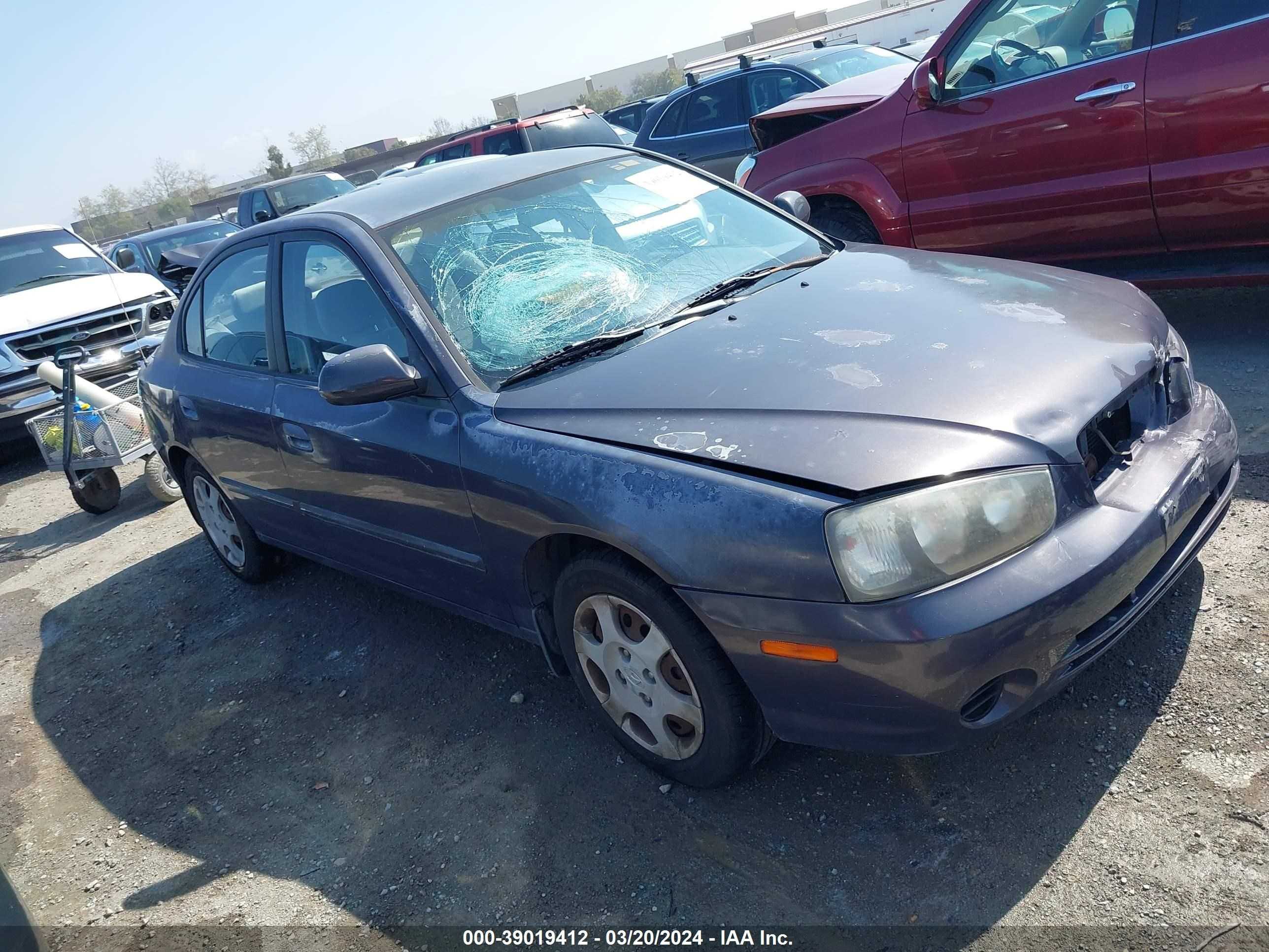 hyundai elantra 2002 kmhdn45d52u314742