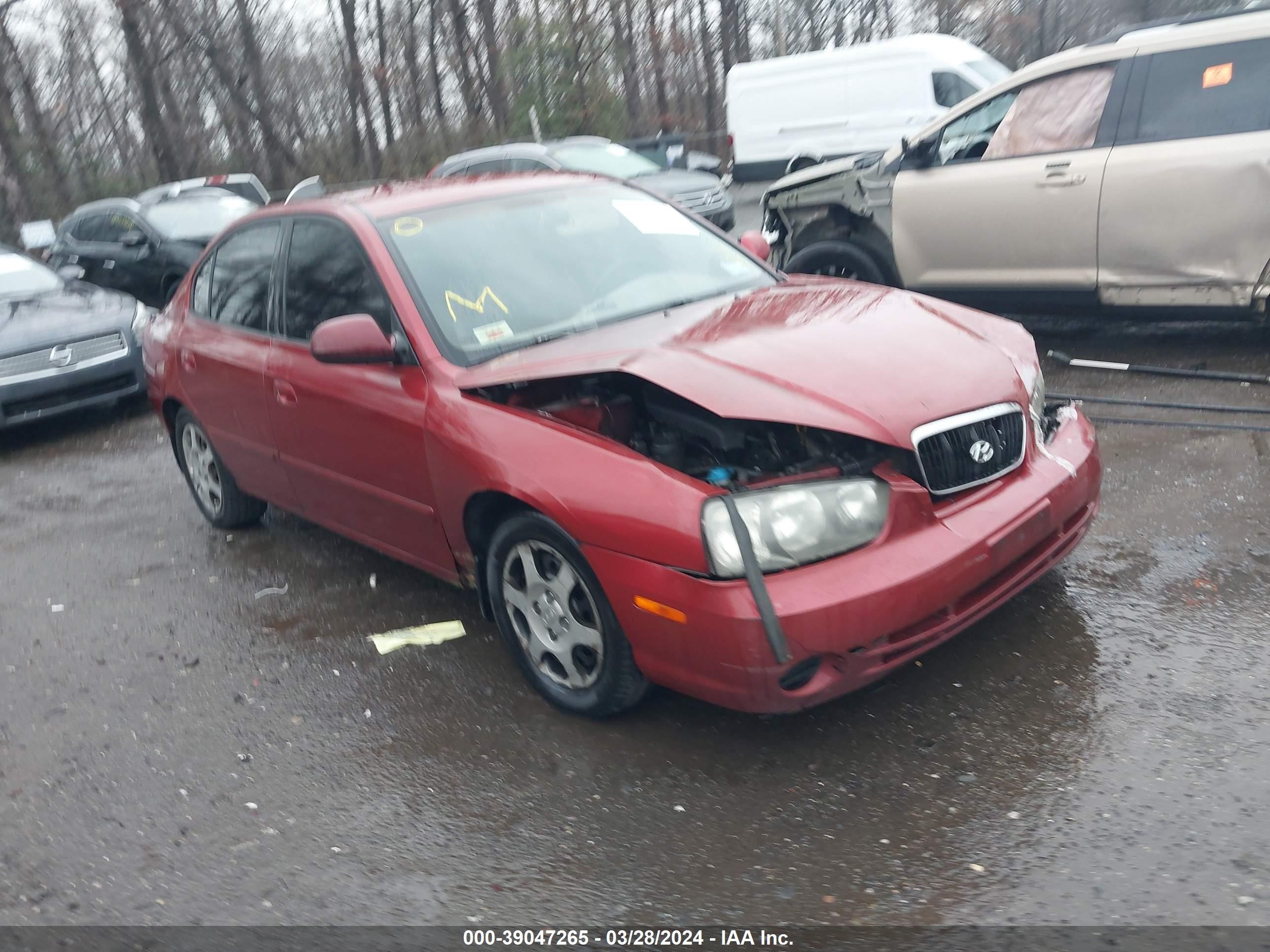 hyundai elantra 2002 kmhdn45d82u334953