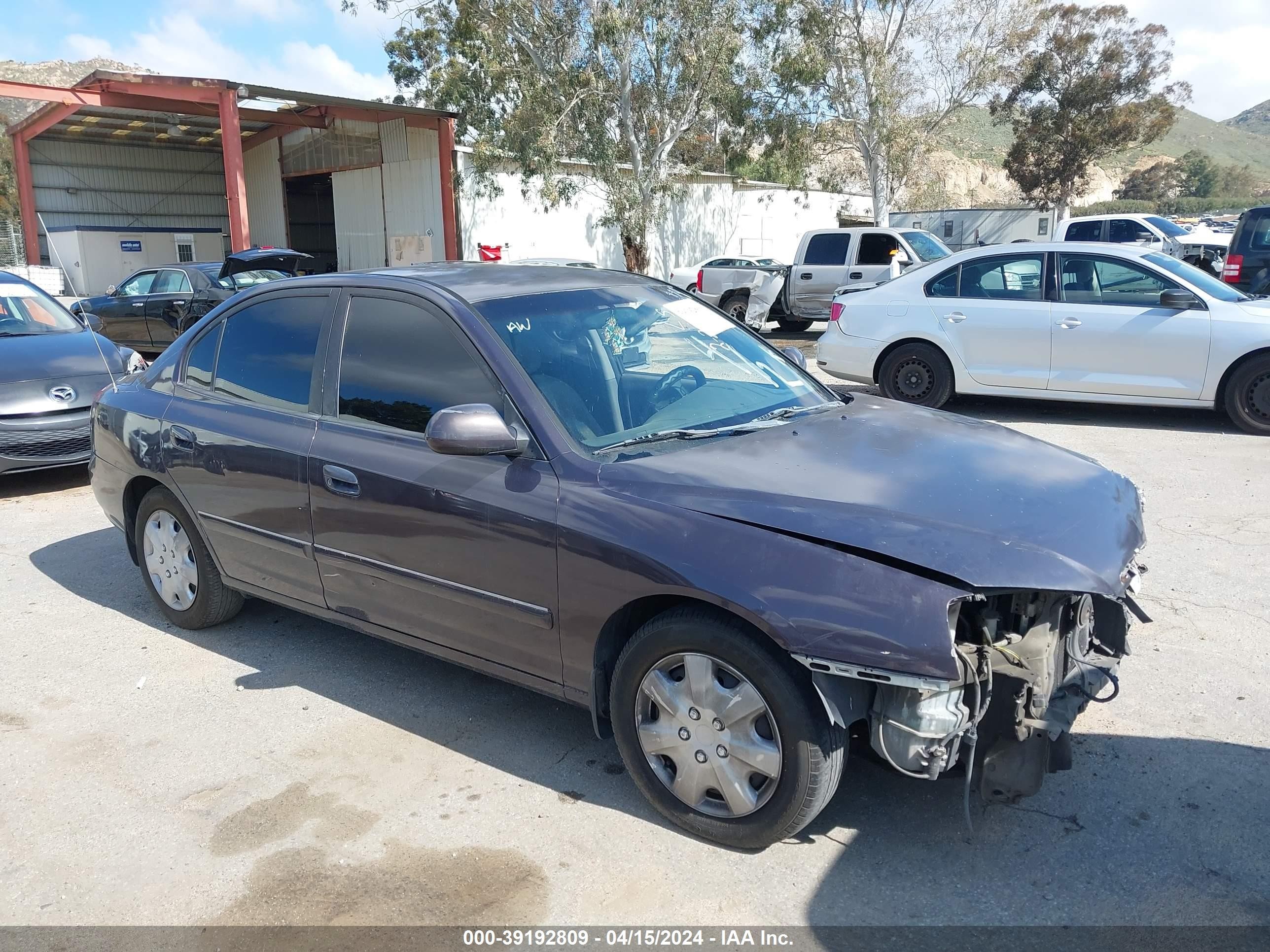 hyundai elantra 2003 kmhdn45d93u503122