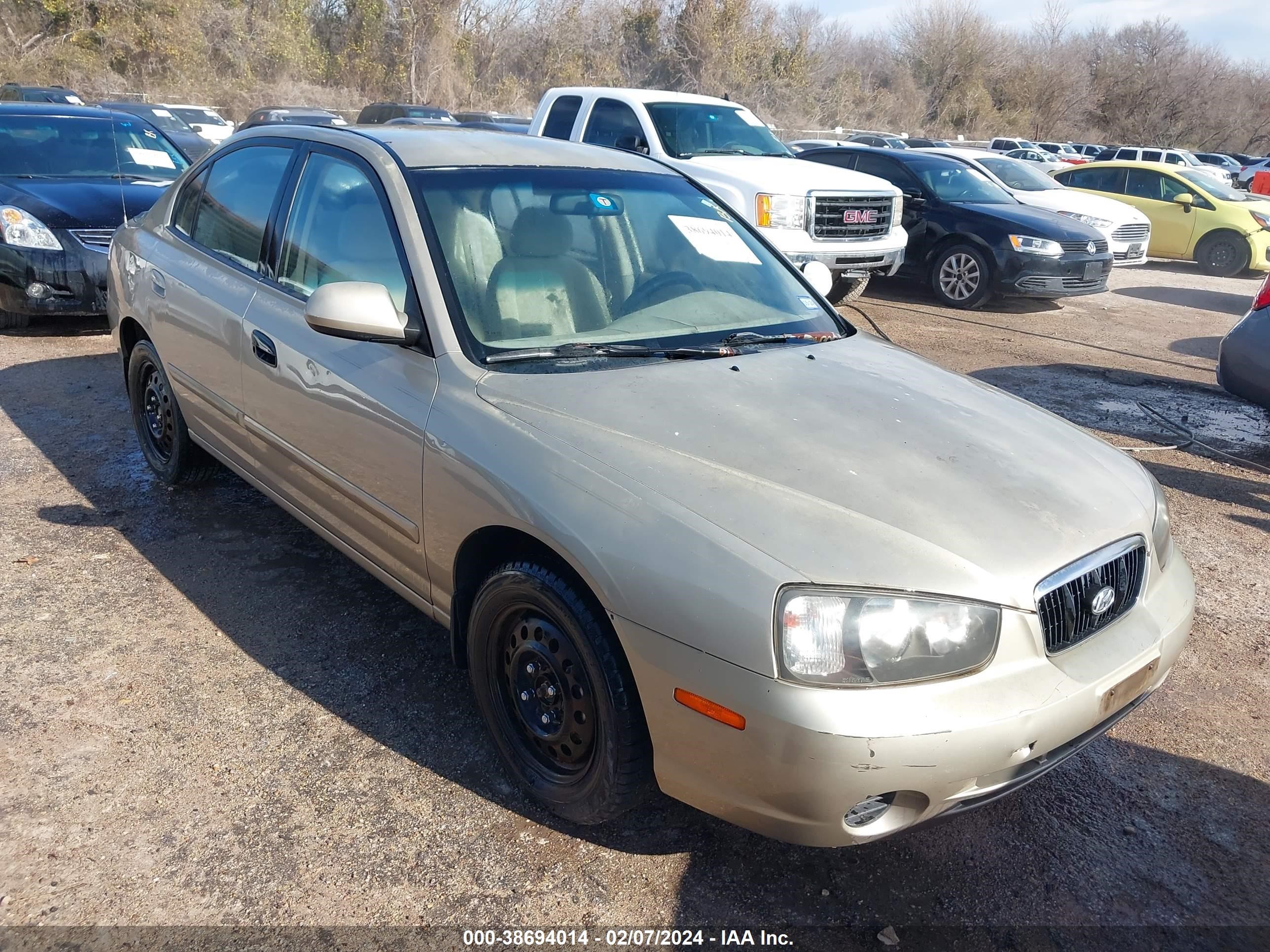 hyundai elantra 2003 kmhdn45dx3u595311