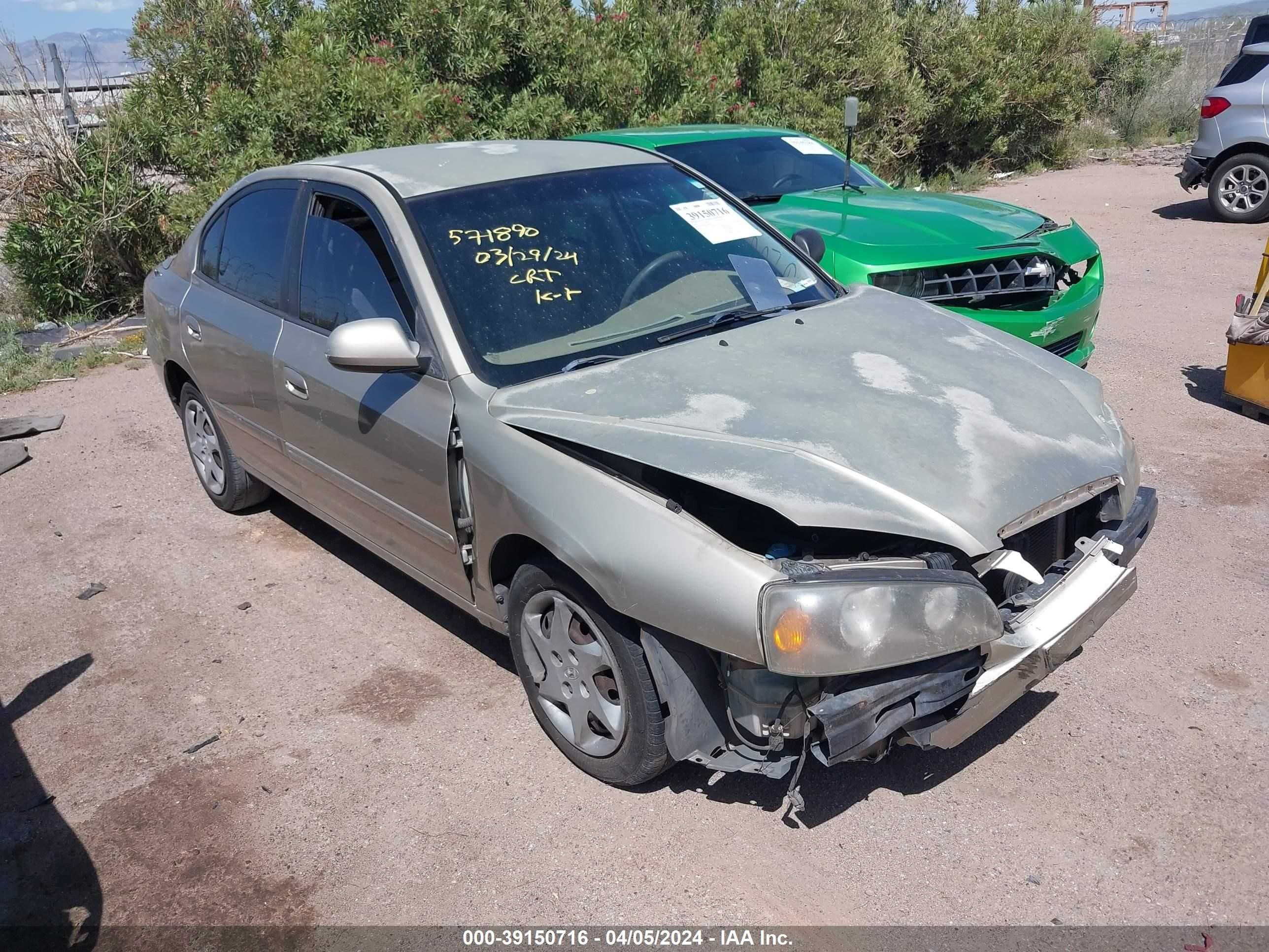 hyundai elantra 2005 kmhdn46d65u028658