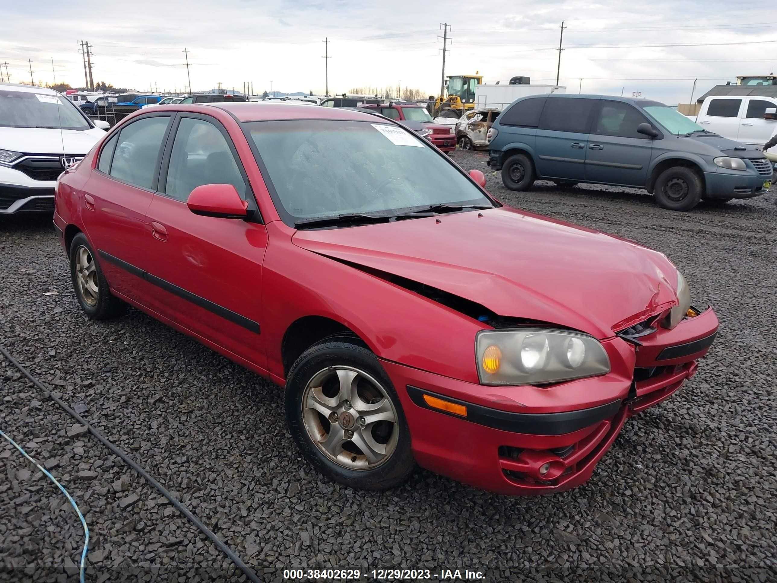 hyundai elantra 2005 kmhdn46d85u072726