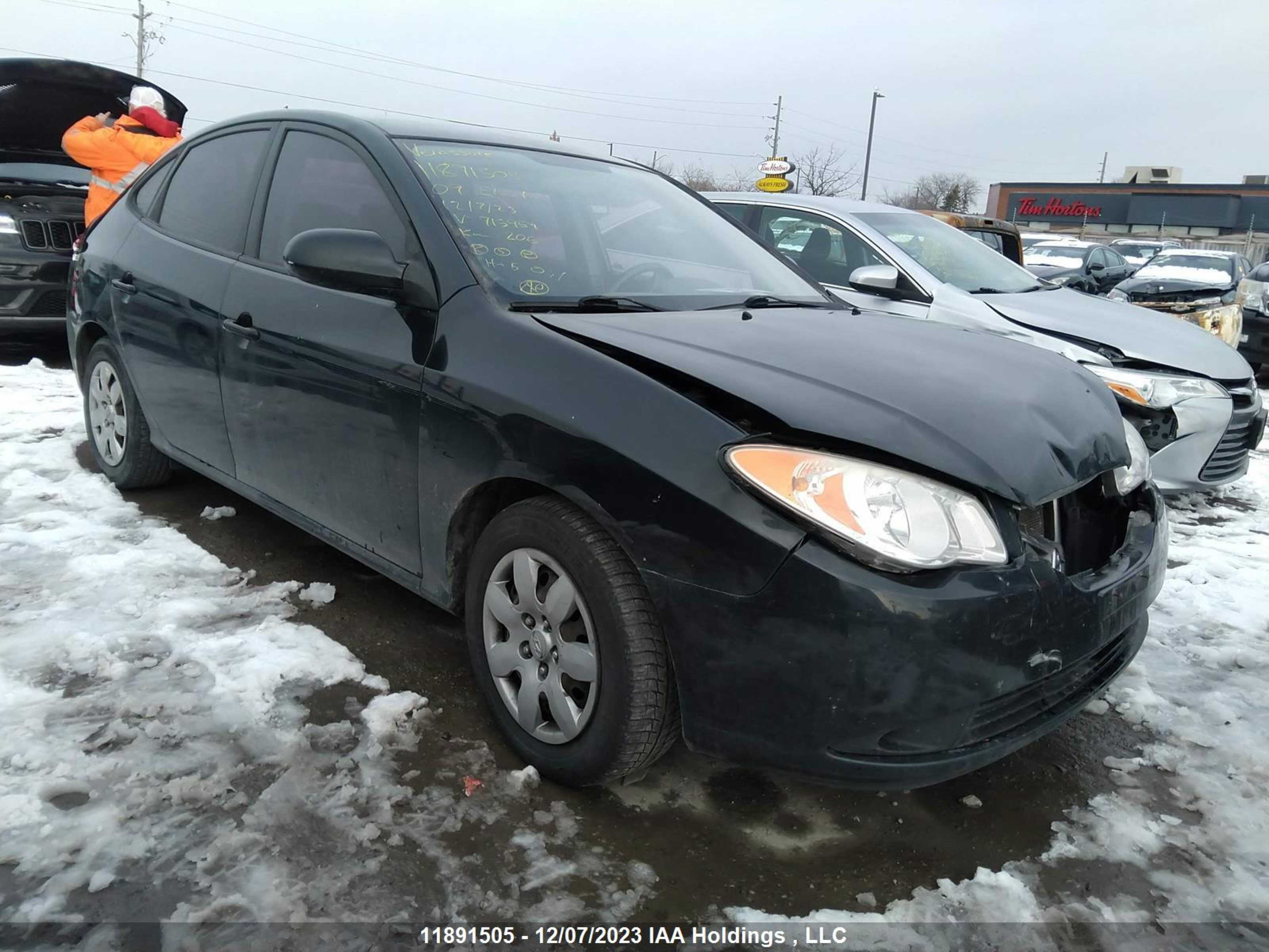 hyundai elantra 2009 kmhdu45d19u715959