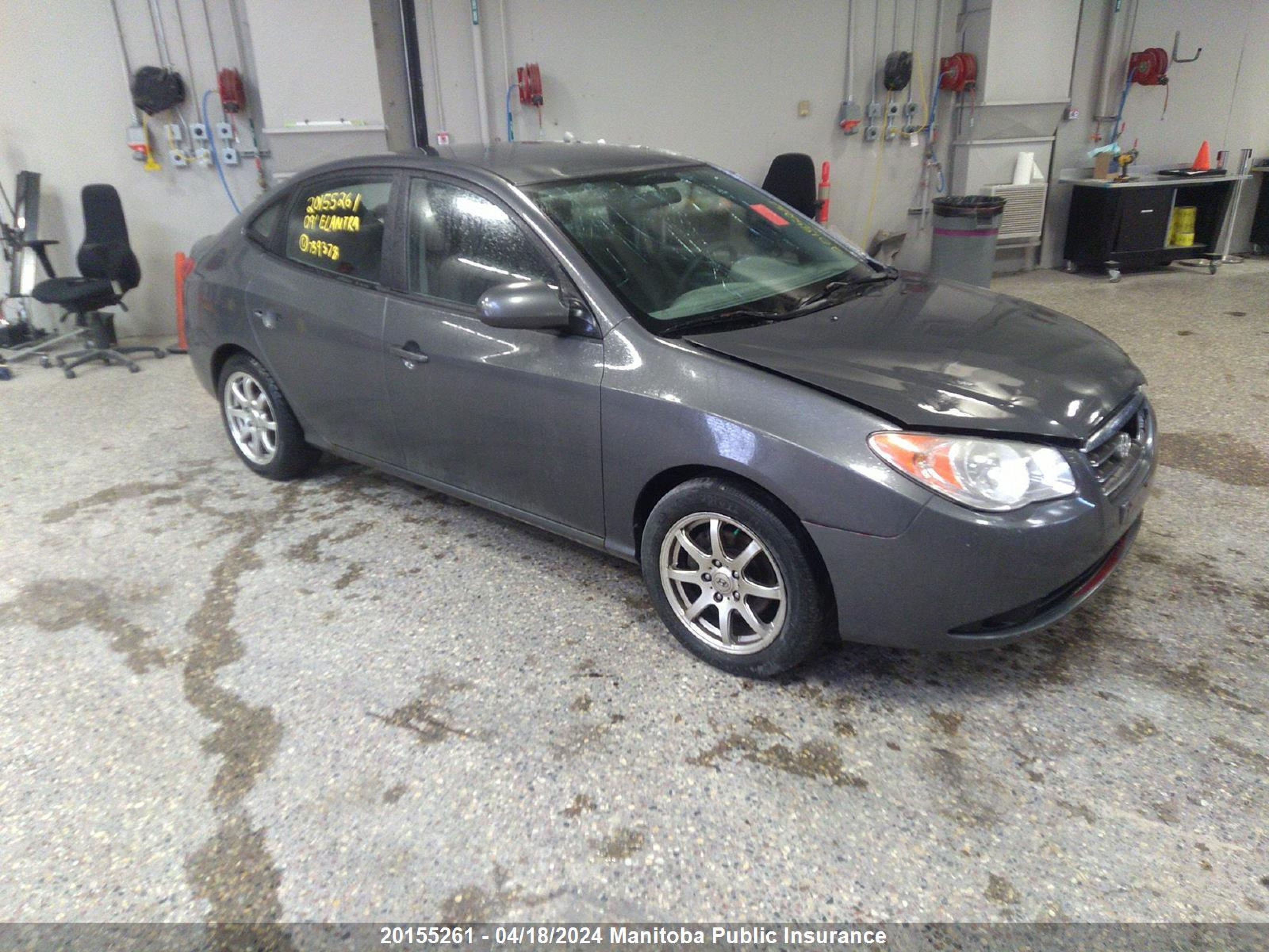 hyundai elantra 2009 kmhdu45d29u739378