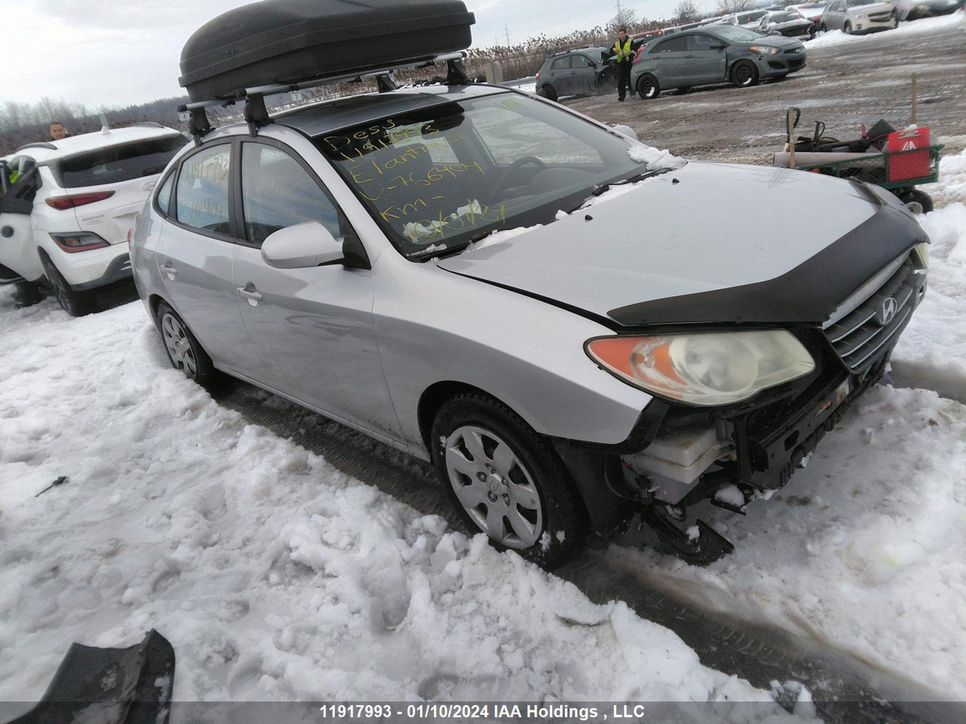 hyundai elantra 2009 kmhdu45d29u766404