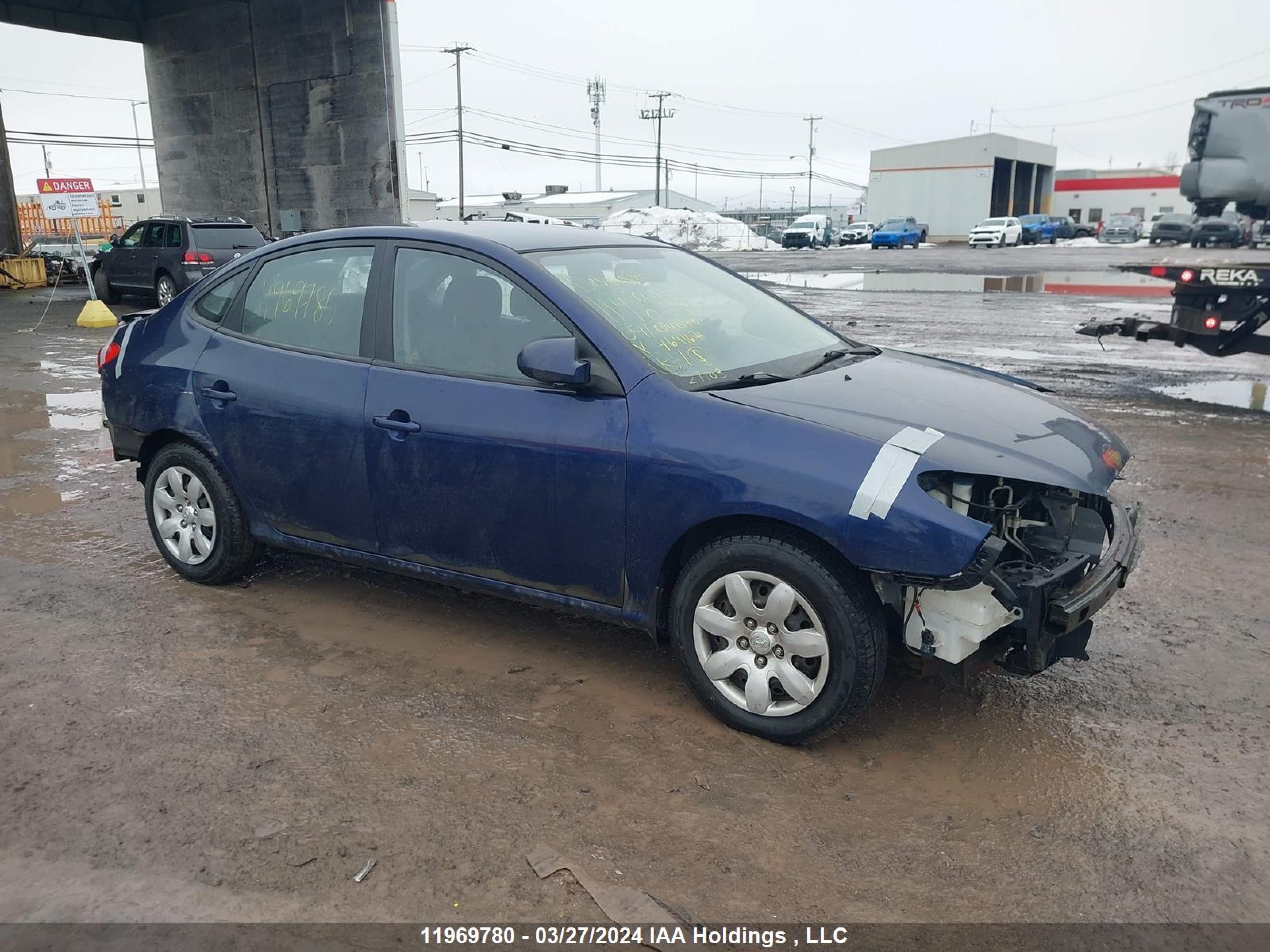 hyundai elantra 2009 kmhdu45d49u764167