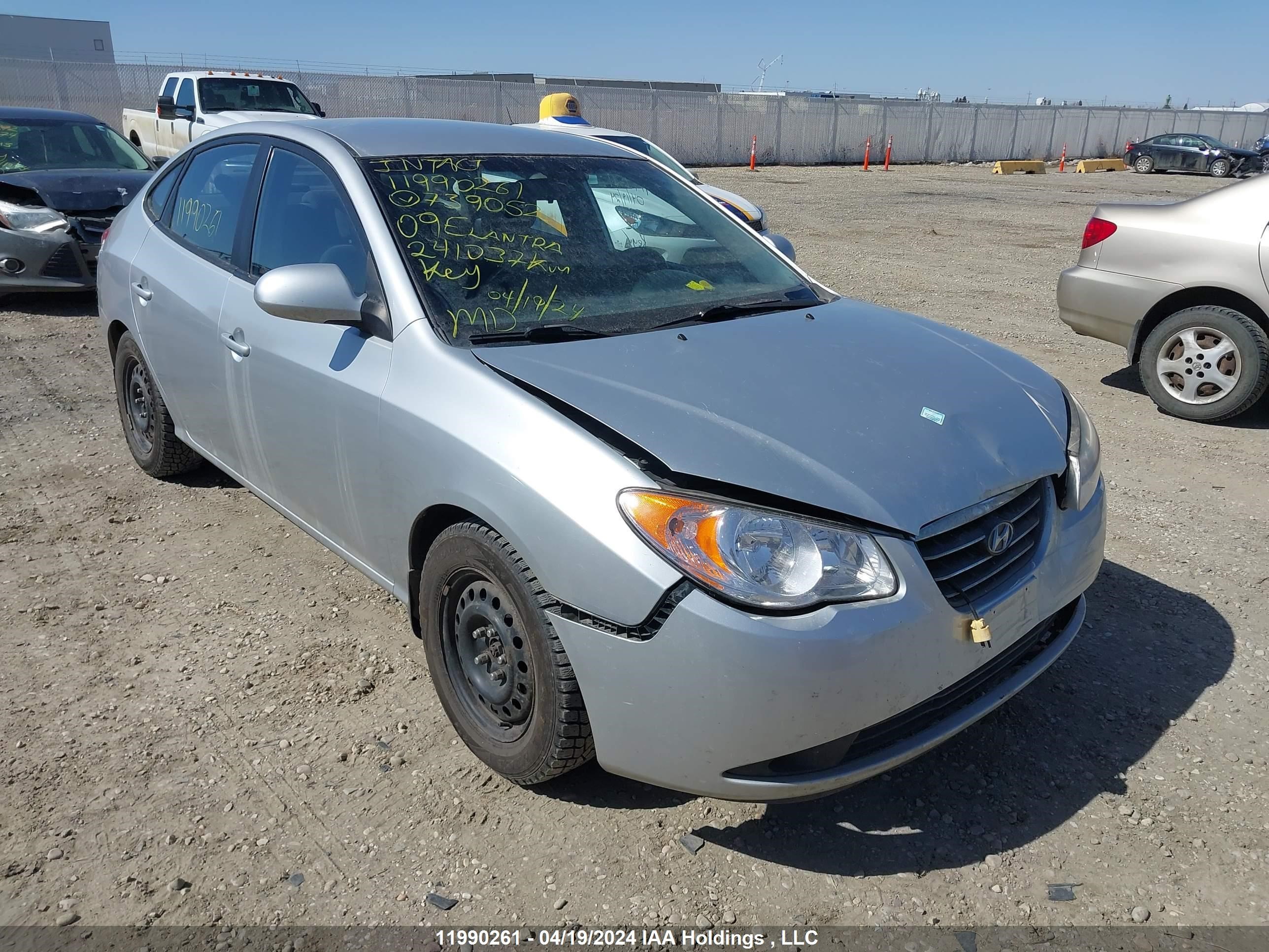 hyundai elantra 2009 kmhdu45d59u739052