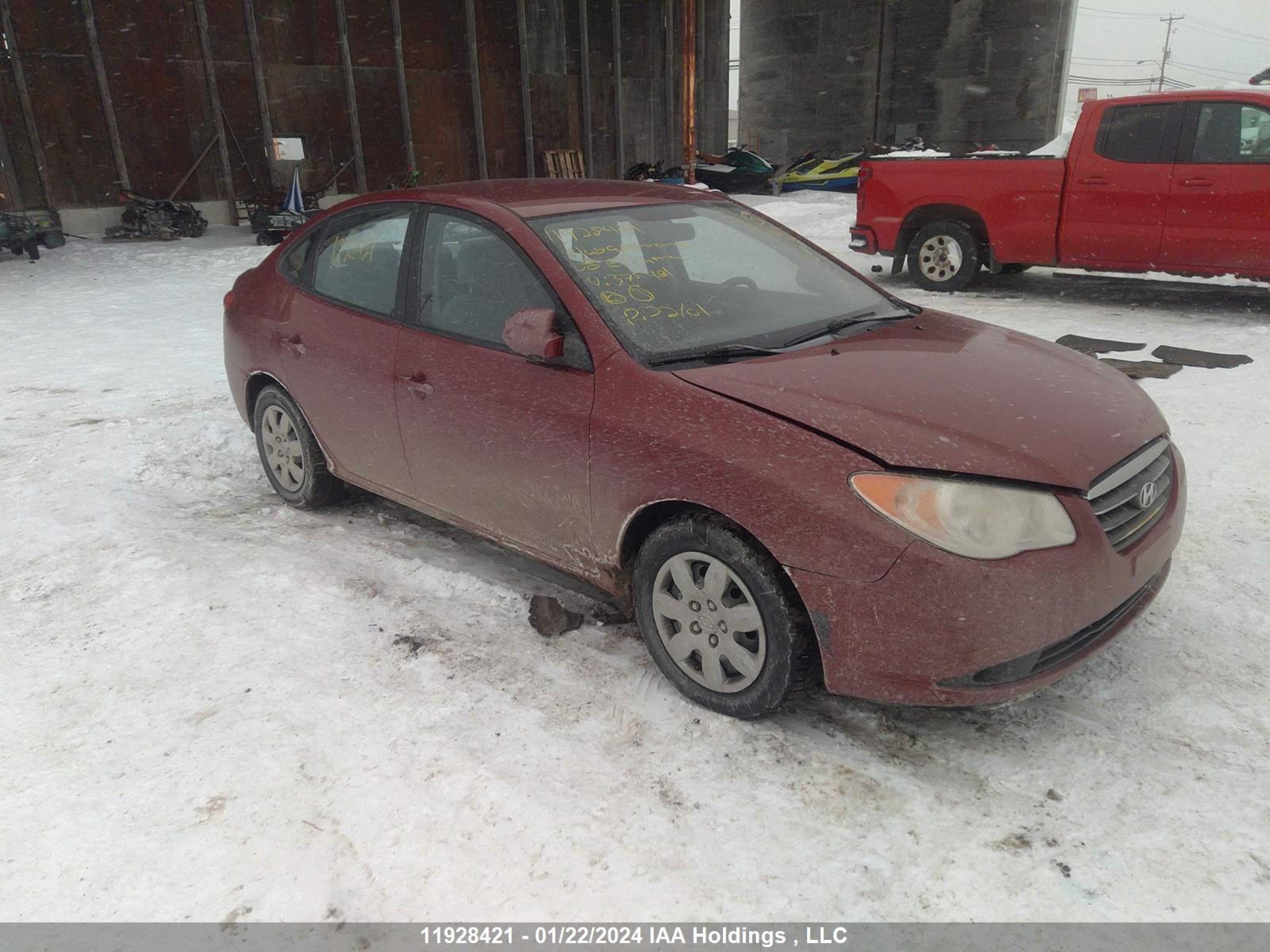 hyundai elantra 2008 kmhdu45d68u375481