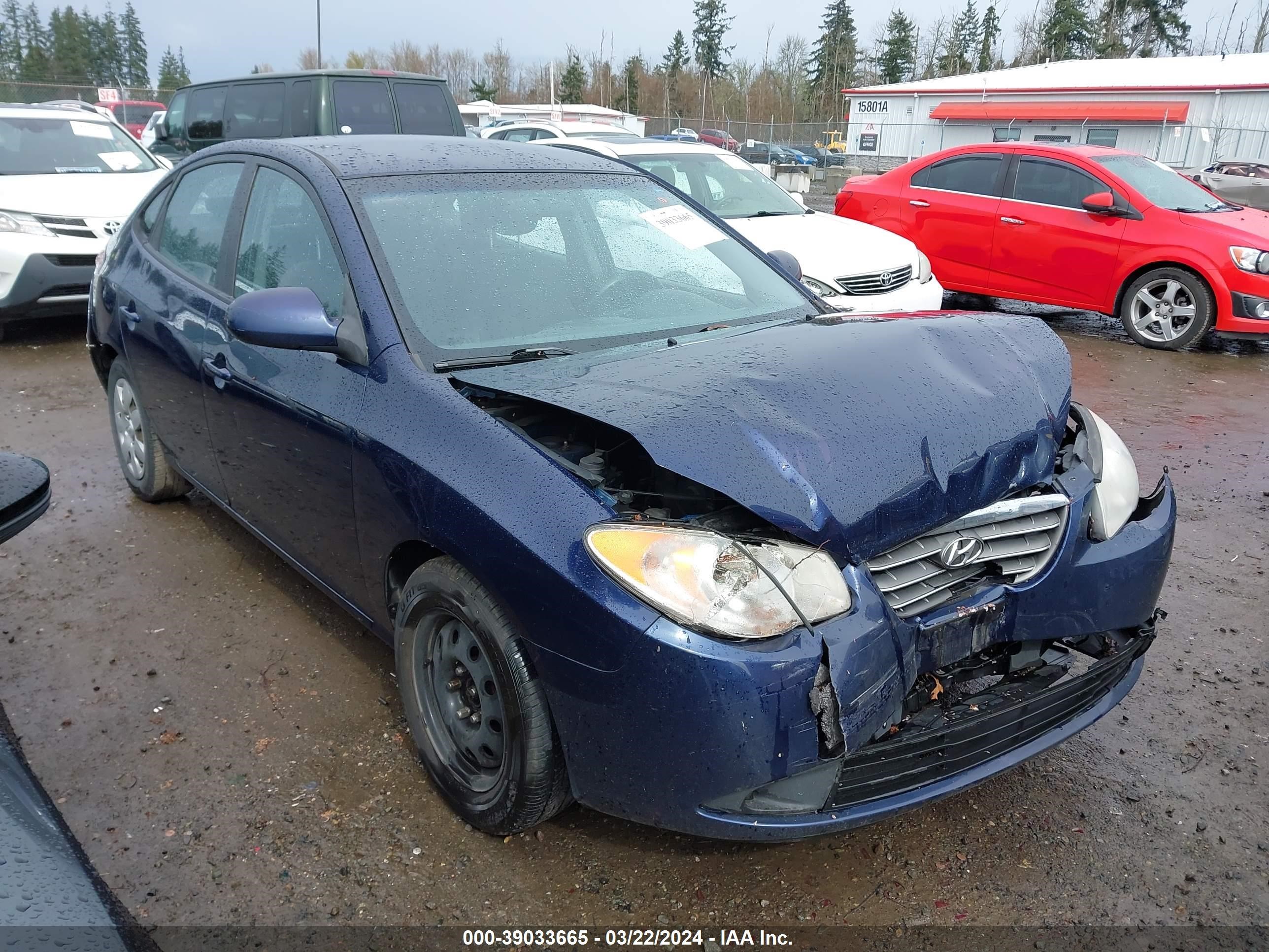 hyundai elantra 2008 kmhdu45dx8u275688