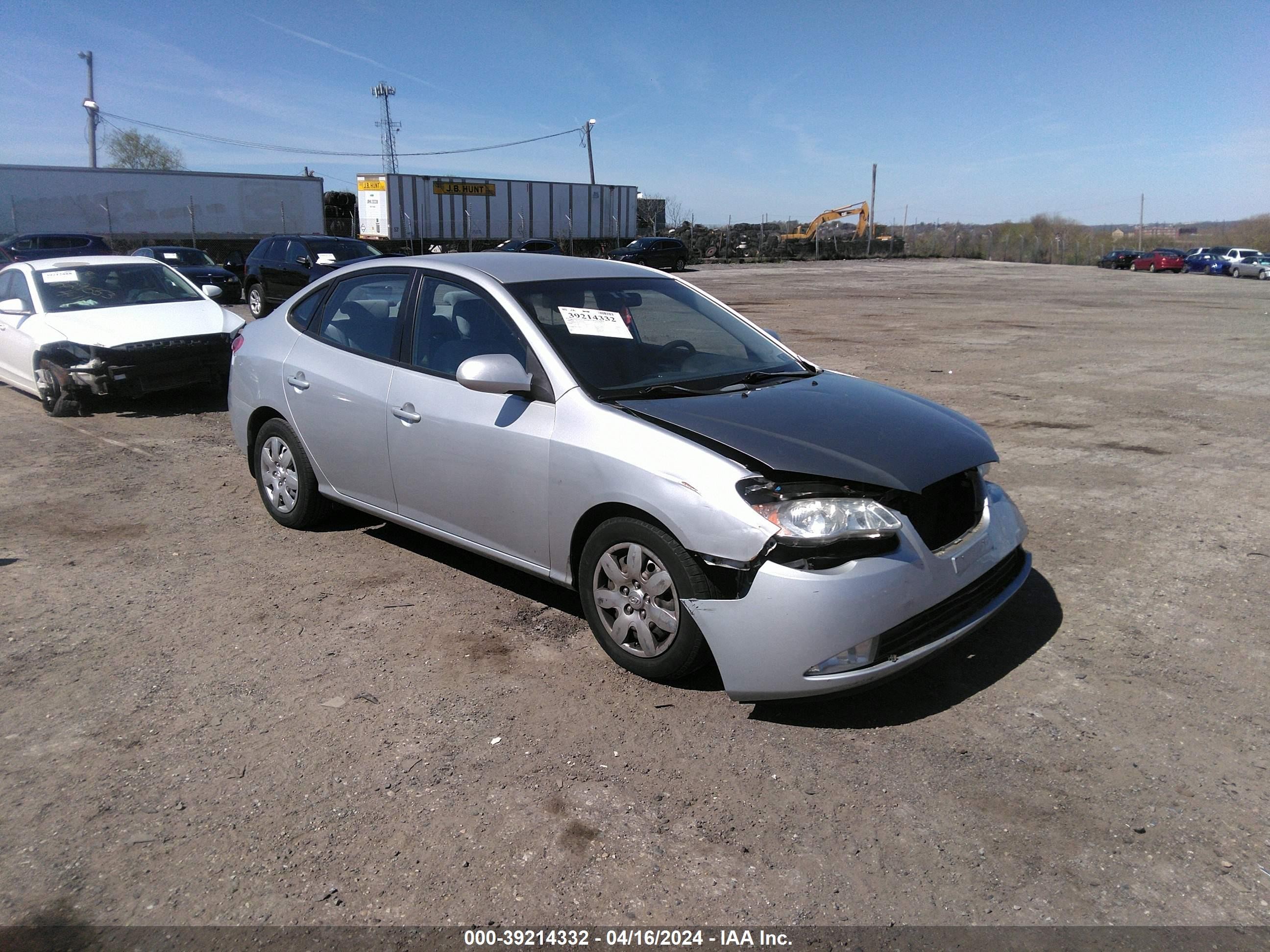 hyundai elantra 2007 kmhdu46d07u174656