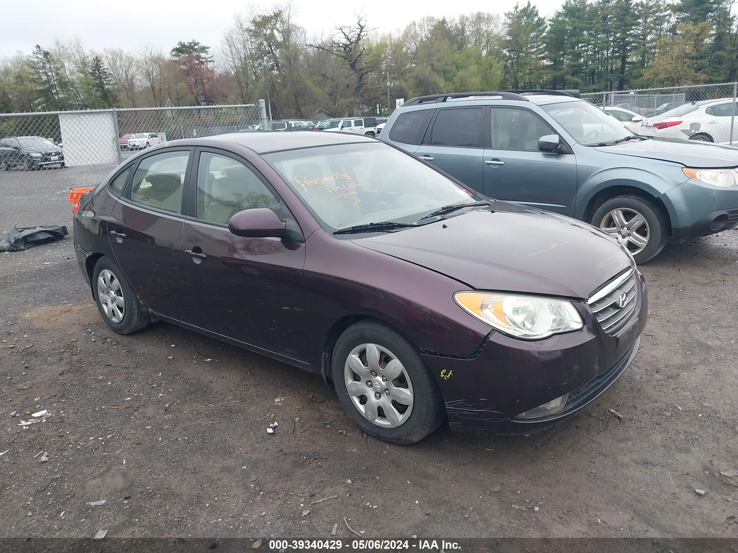 hyundai elantra 2007 kmhdu46d17u269680