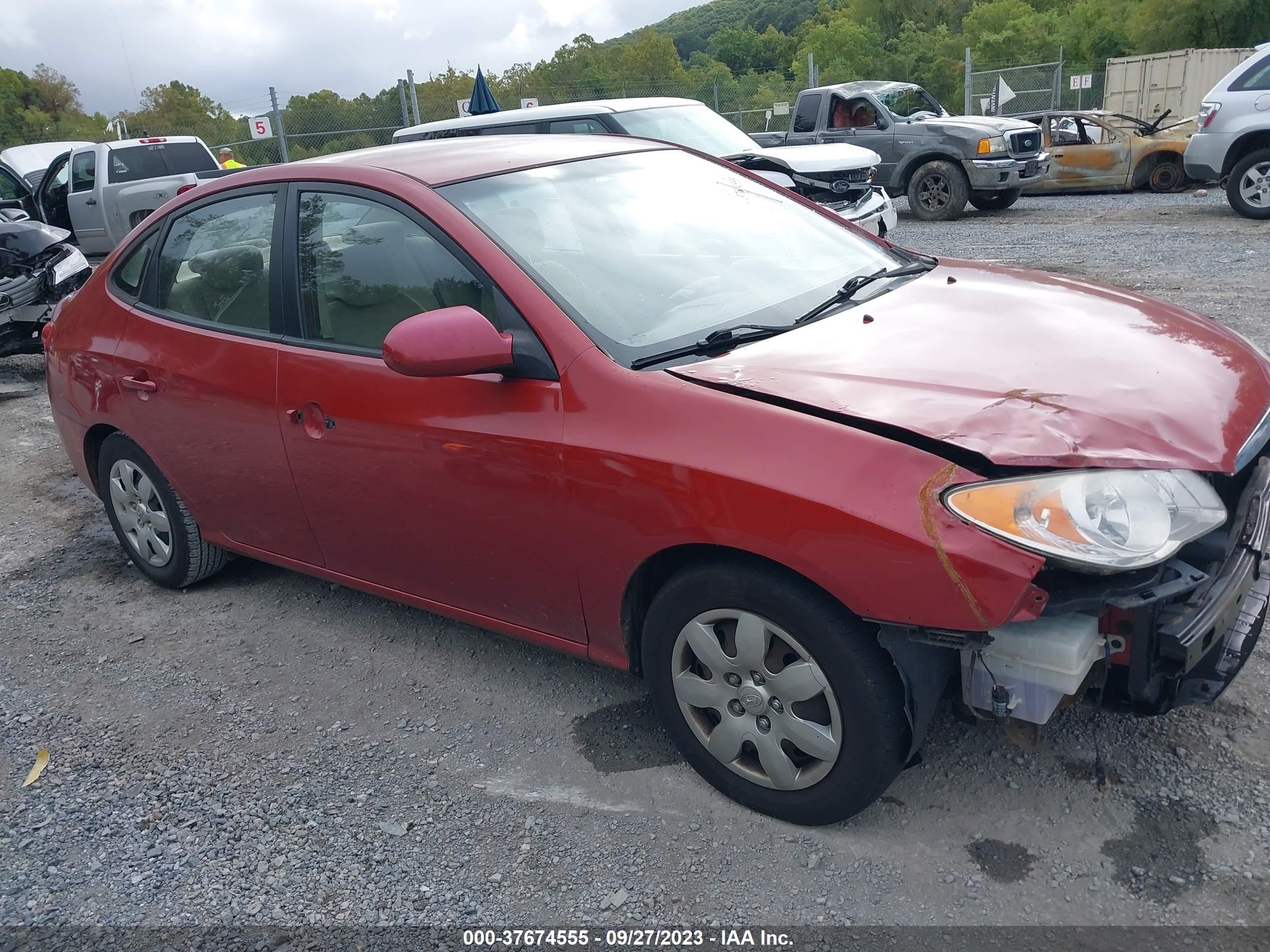 hyundai elantra 2008 kmhdu46d18u584707