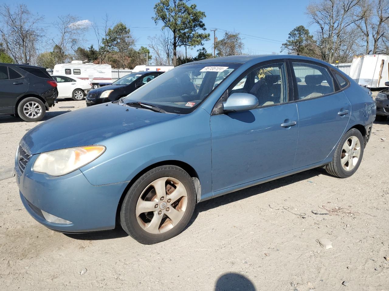 hyundai elantra 2007 kmhdu46d27u099832