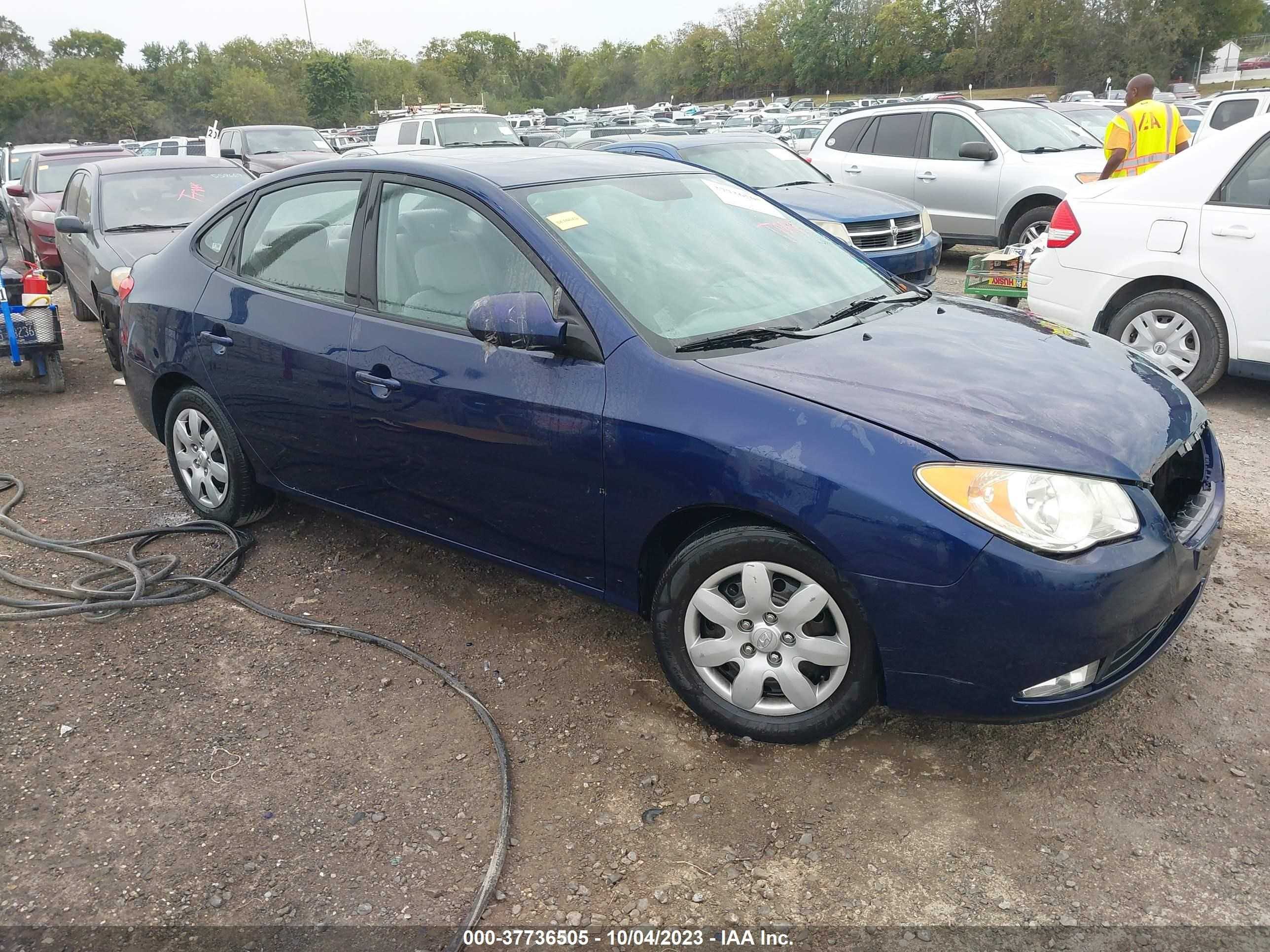 hyundai elantra 2007 kmhdu46d27u118458