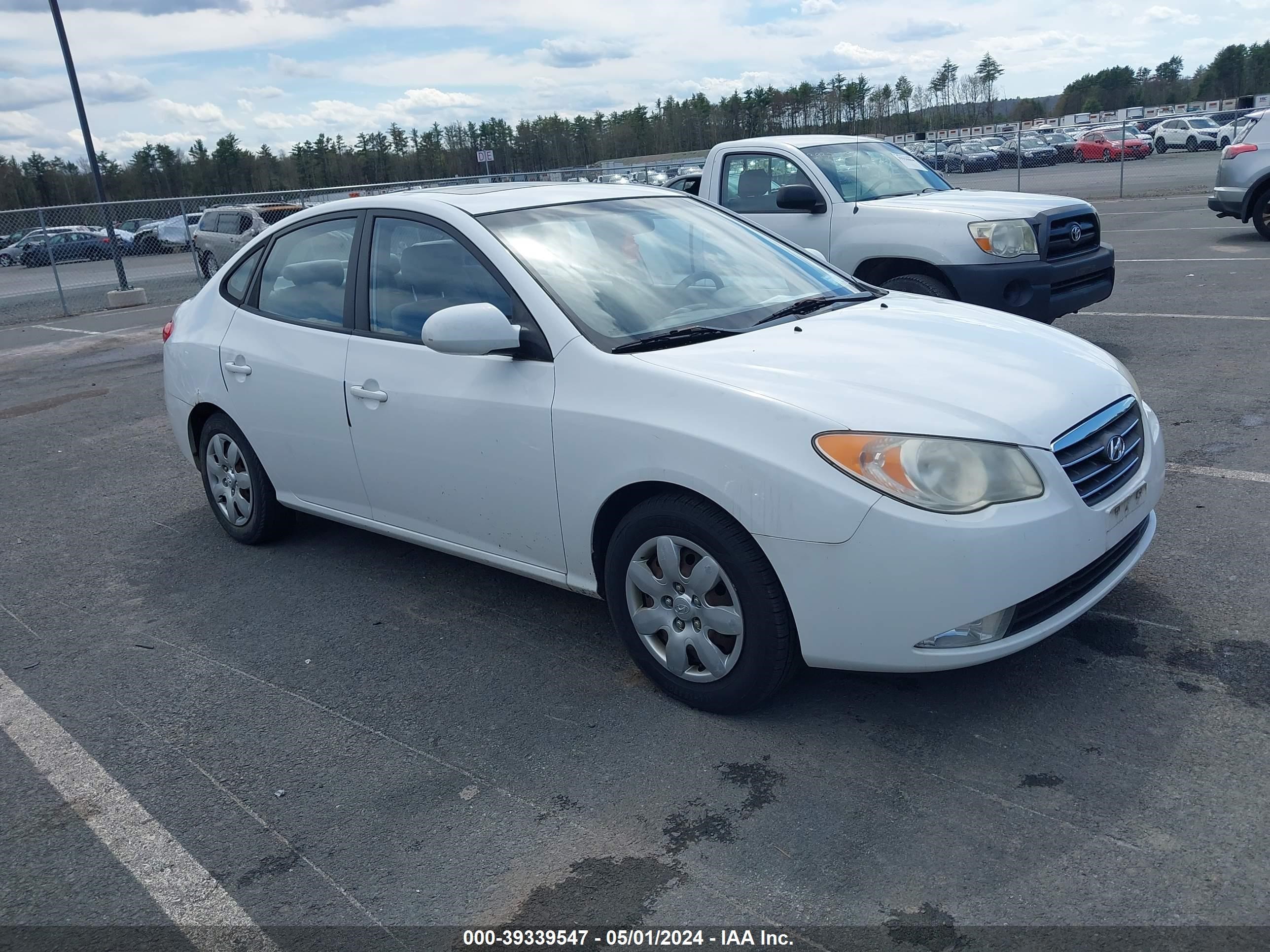 hyundai elantra 2007 kmhdu46d27u123773