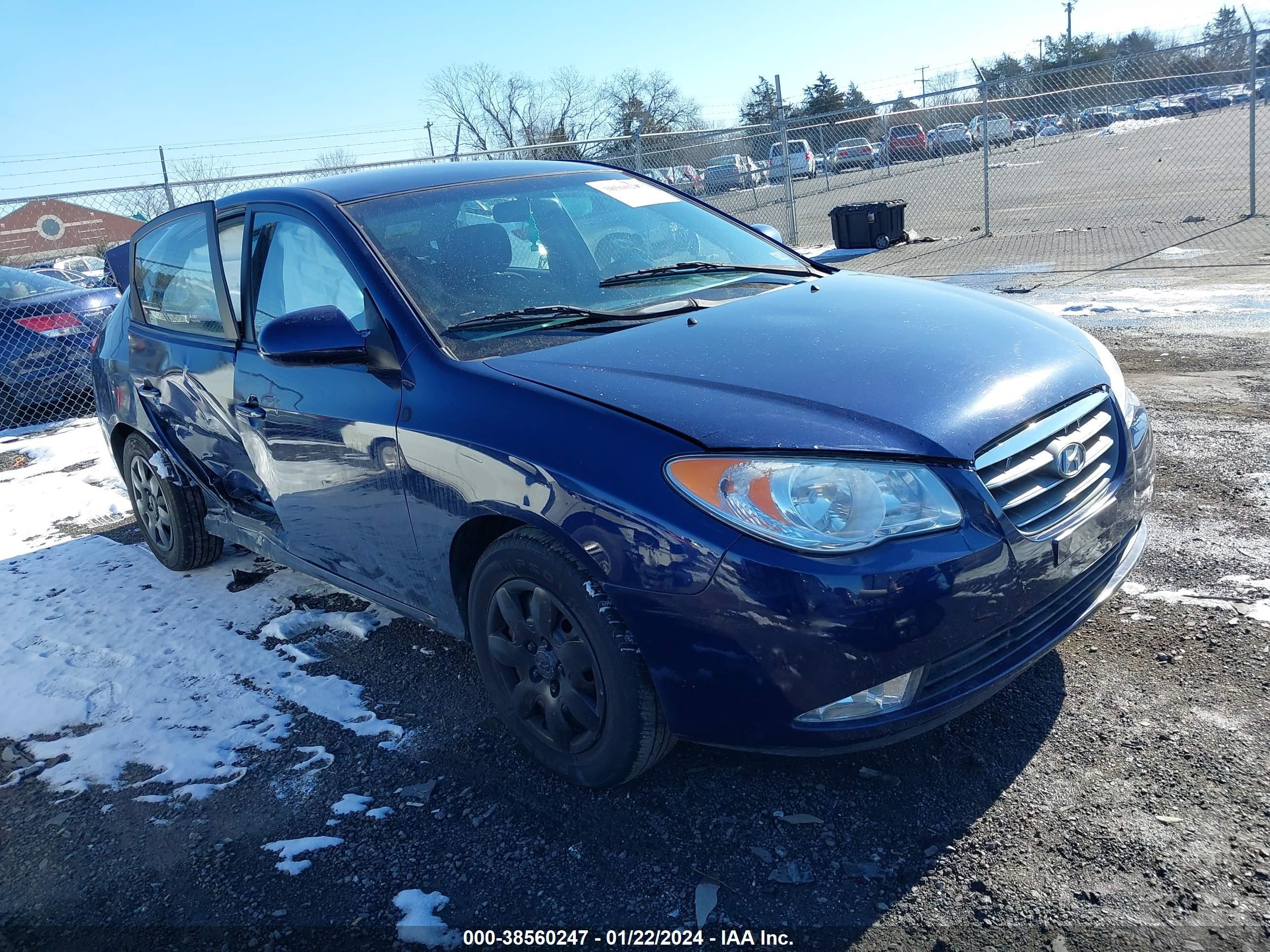 hyundai elantra 2009 kmhdu46d29u667550