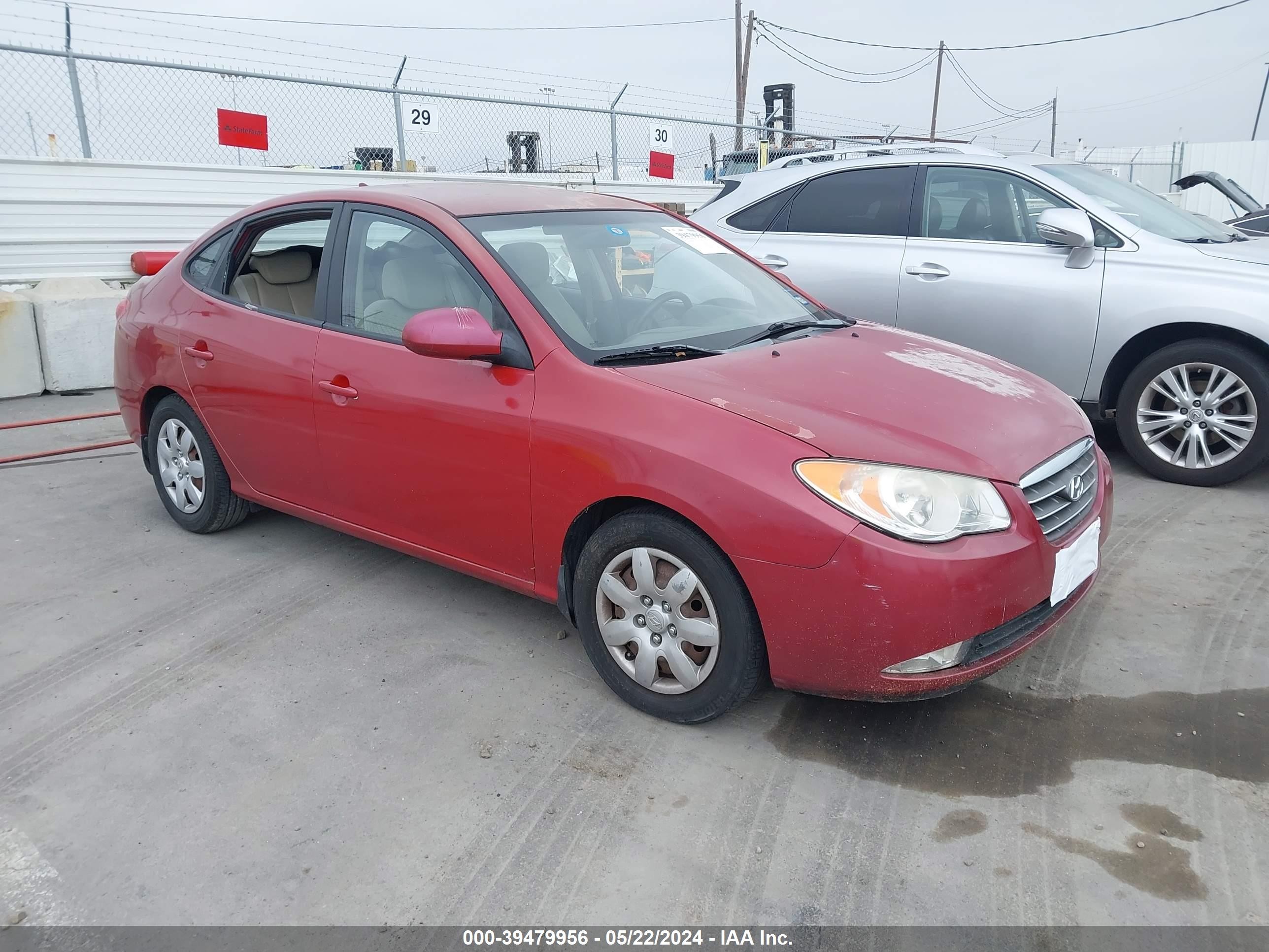 hyundai elantra 2009 kmhdu46d29u685112