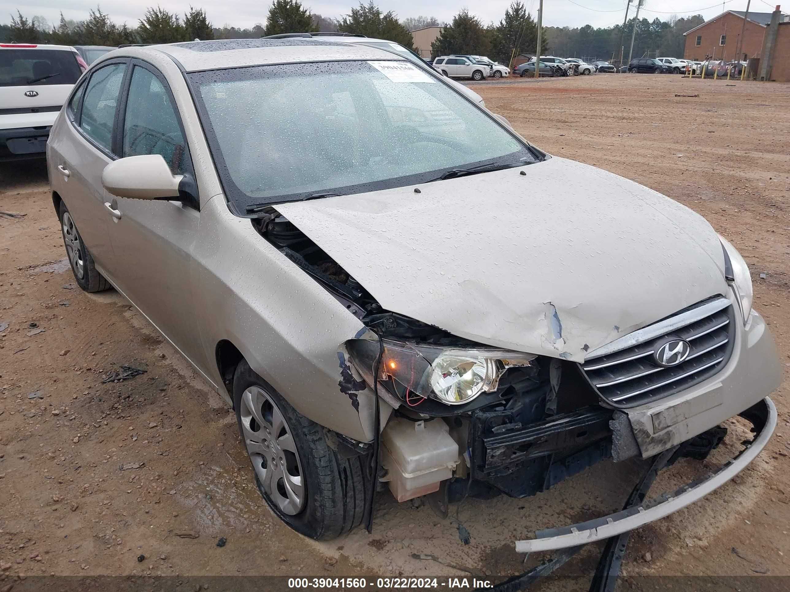 hyundai elantra 2009 kmhdu46d29u720358