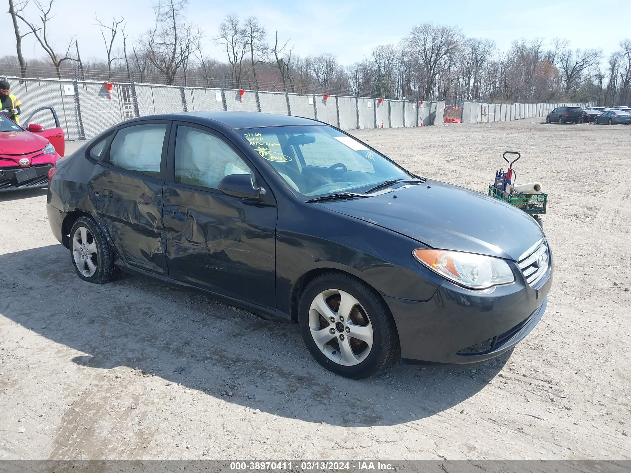 hyundai elantra 2007 kmhdu46d37u027991