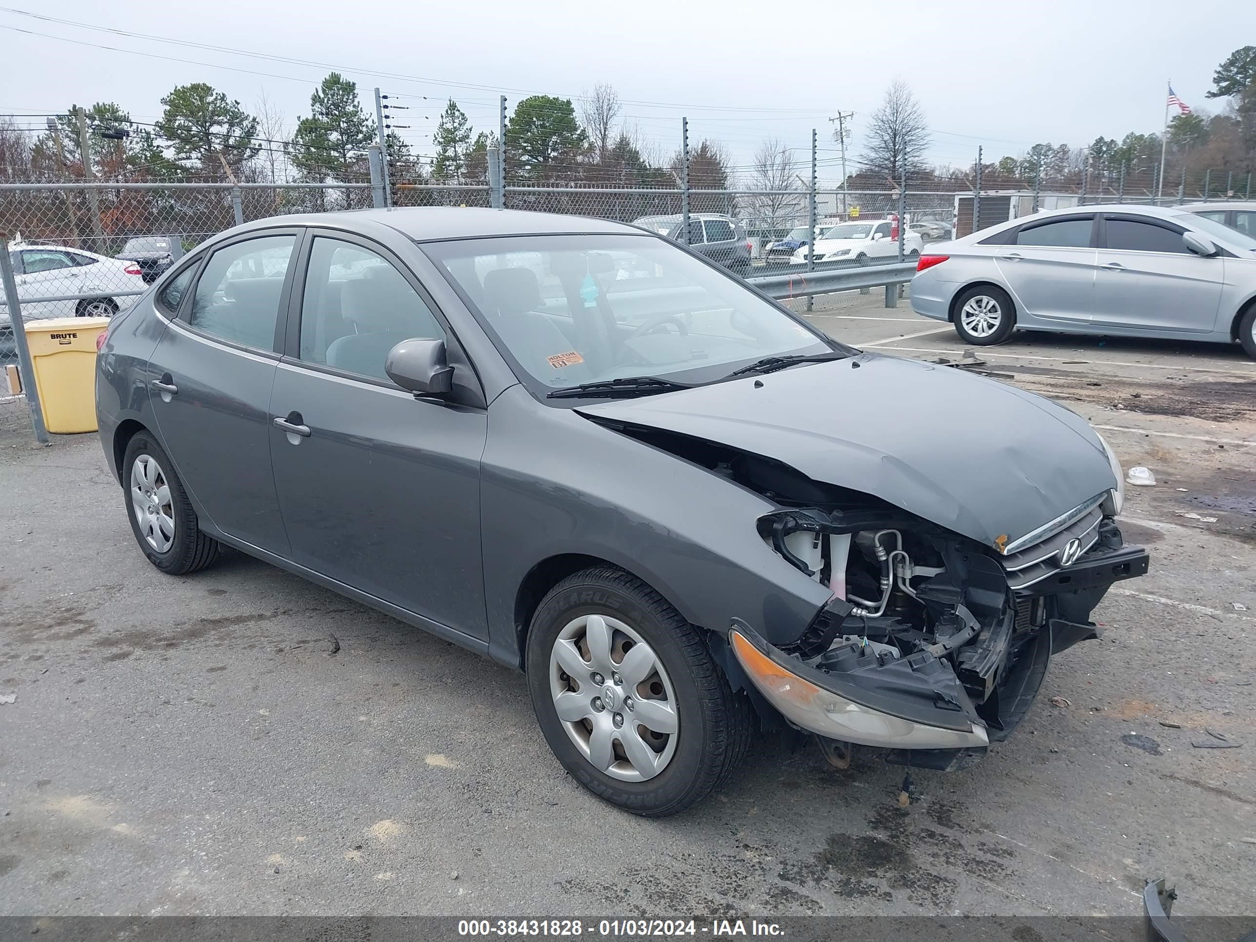 hyundai elantra 2007 kmhdu46d37u218990