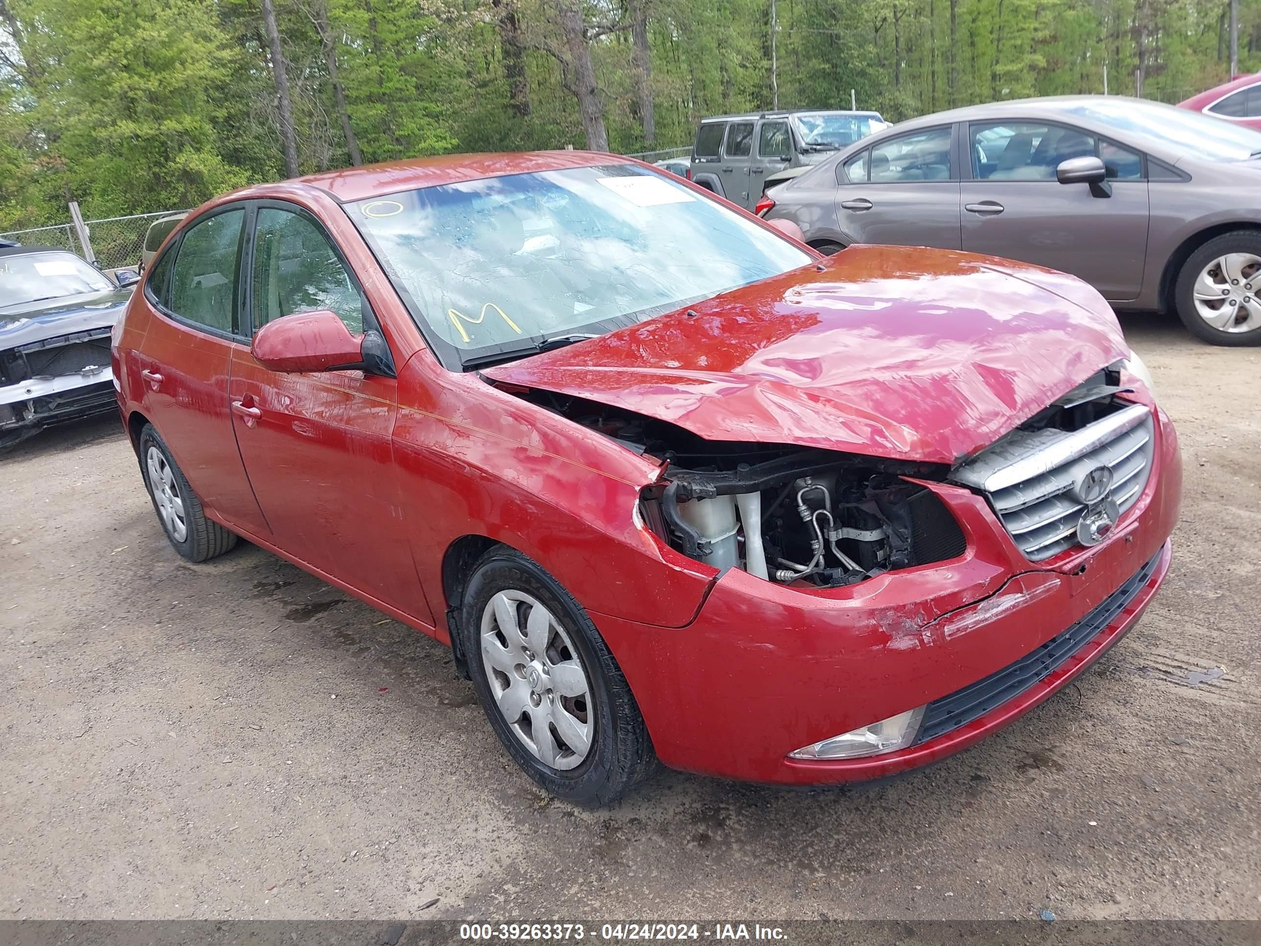 hyundai elantra 2008 kmhdu46d38u501777