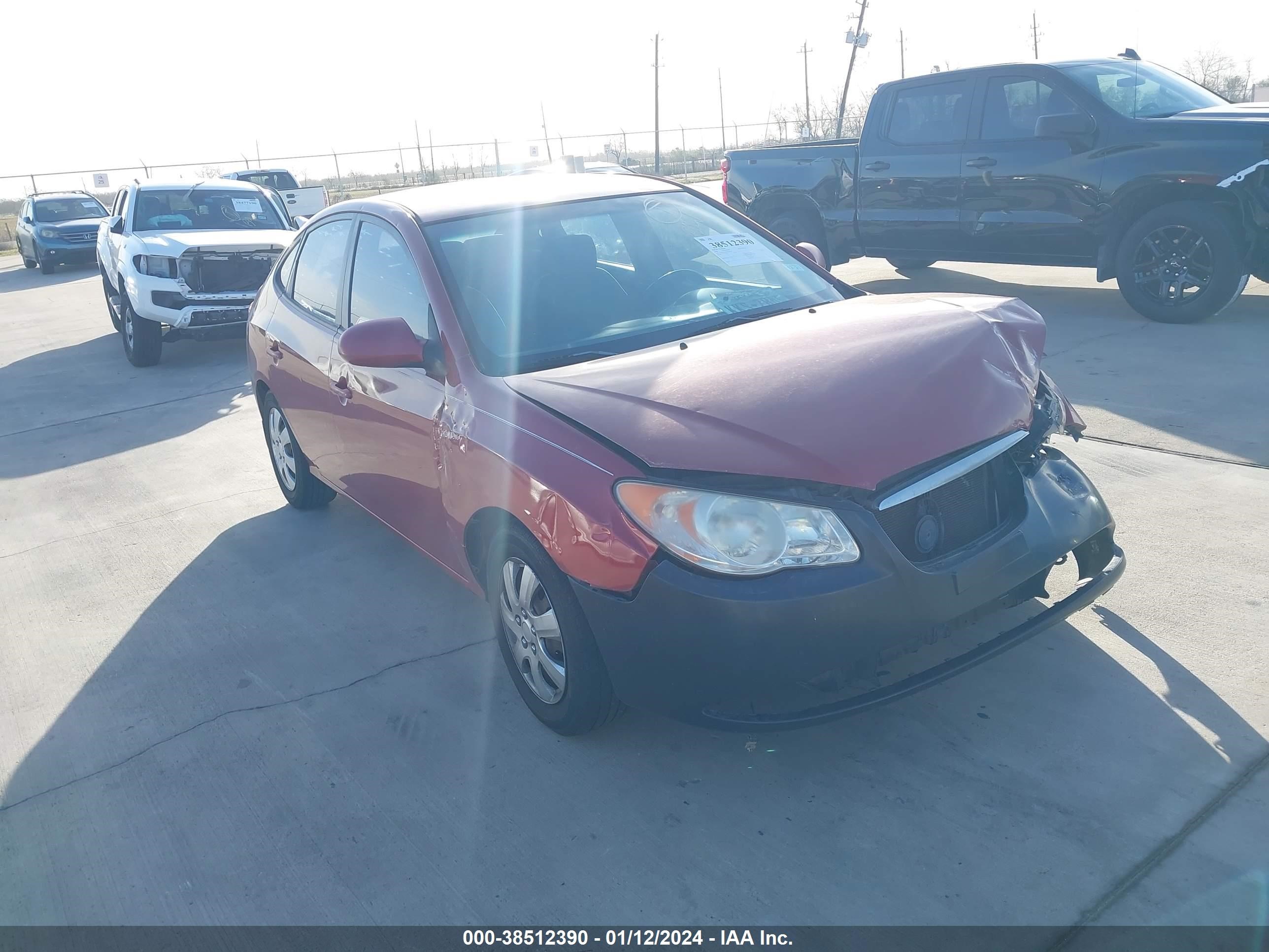 hyundai elantra 2009 kmhdu46d39u644617