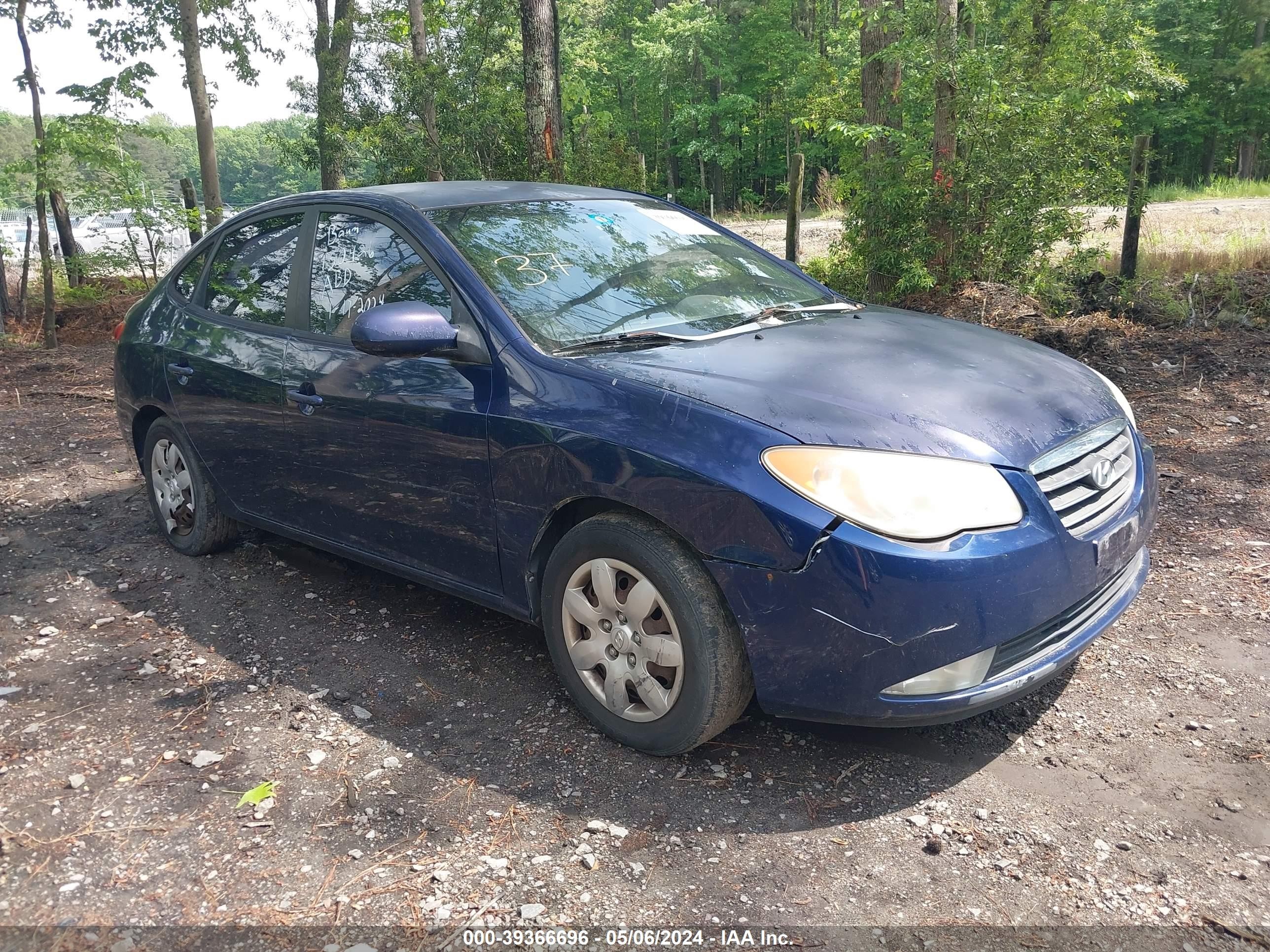 hyundai elantra 2007 kmhdu46d47u188012