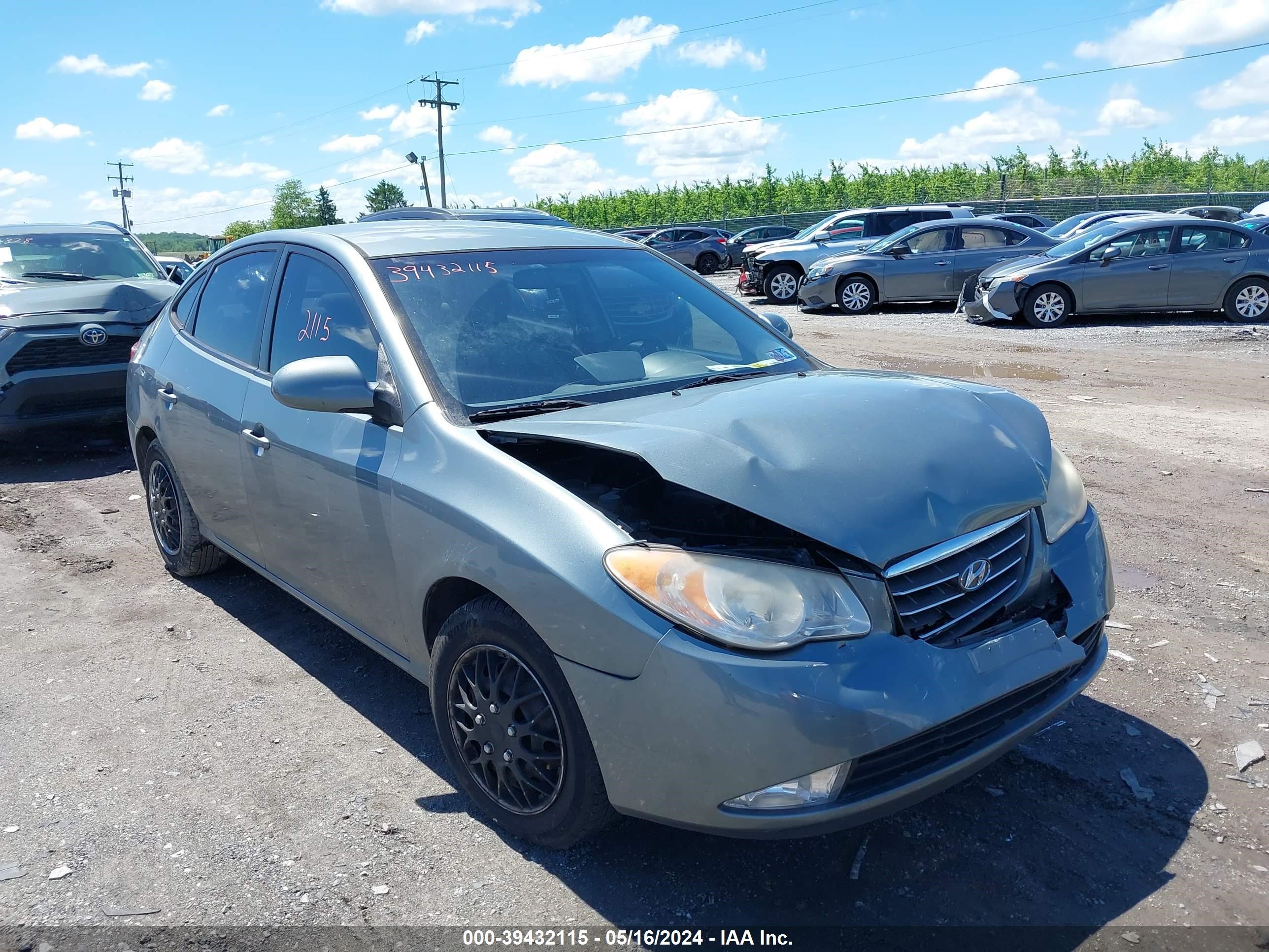 hyundai elantra 2009 kmhdu46d49u825287