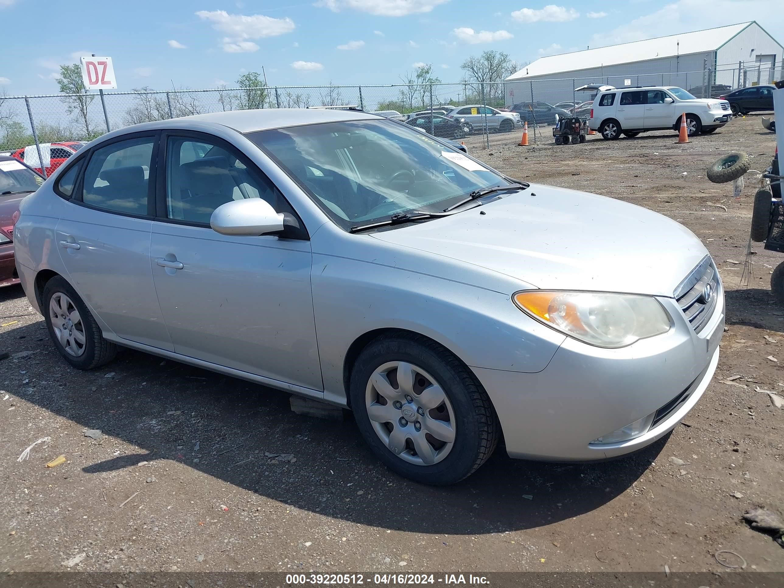 hyundai elantra 2007 kmhdu46d57u035378