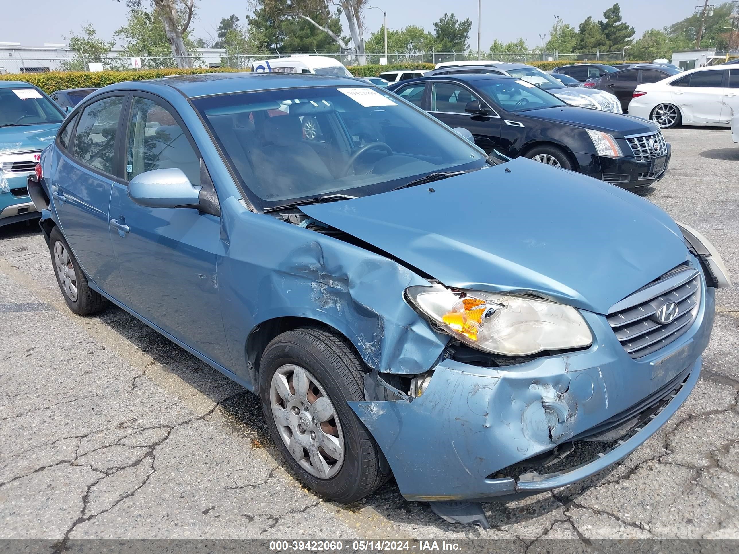 hyundai elantra 2007 kmhdu46d57u171428