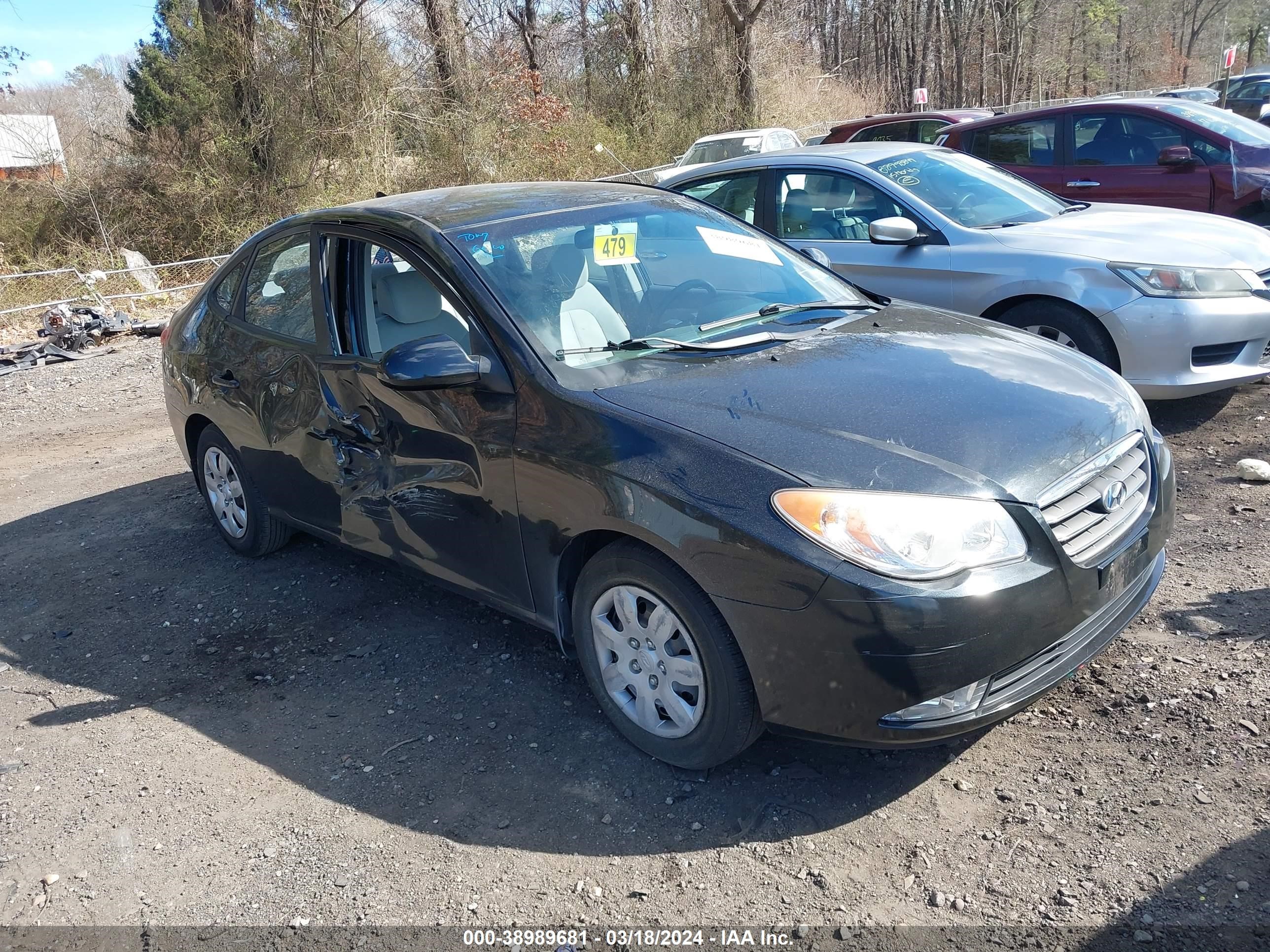 hyundai elantra 2009 kmhdu46d59u689509