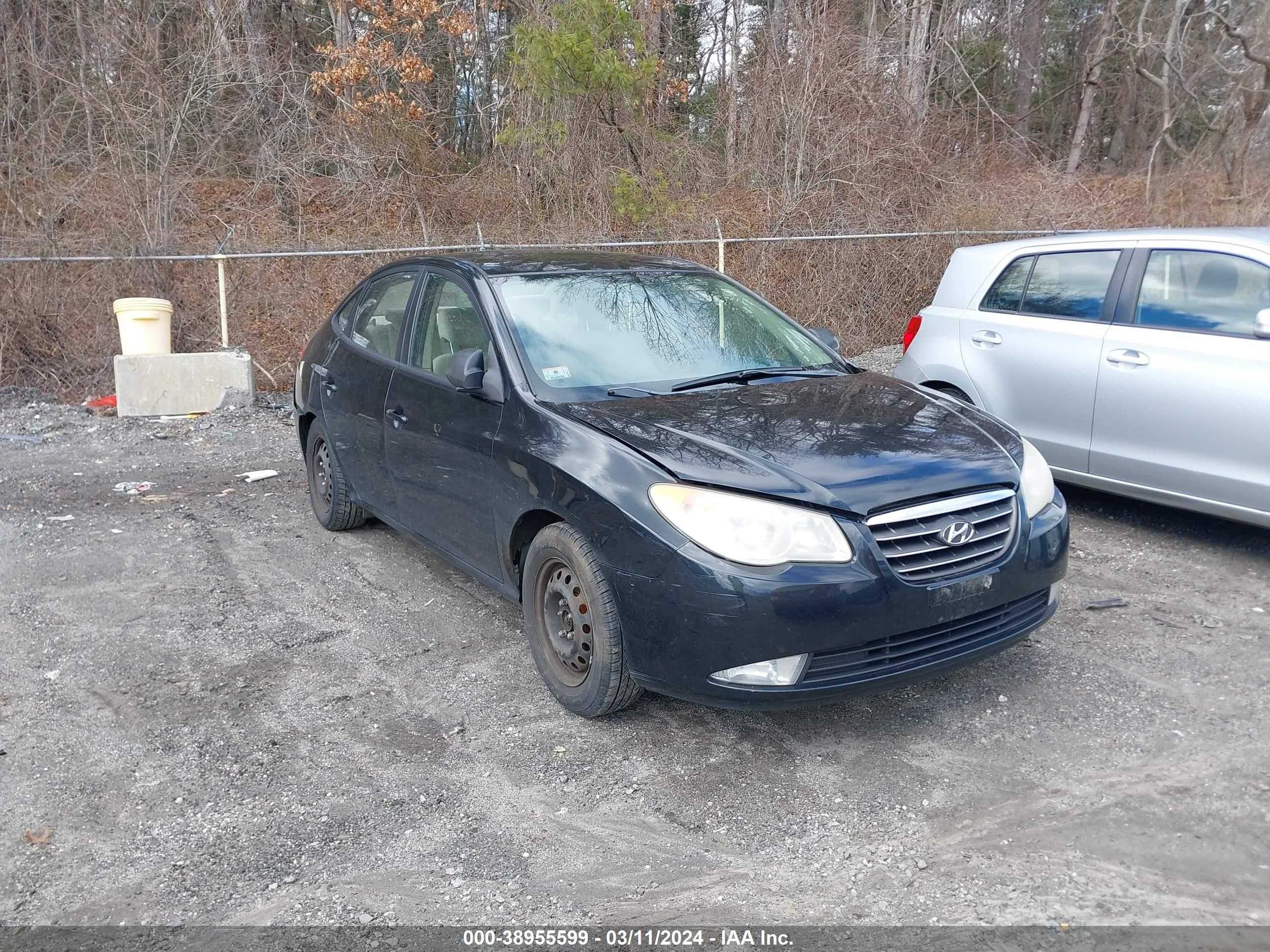 hyundai elantra 2007 kmhdu46d67u148272